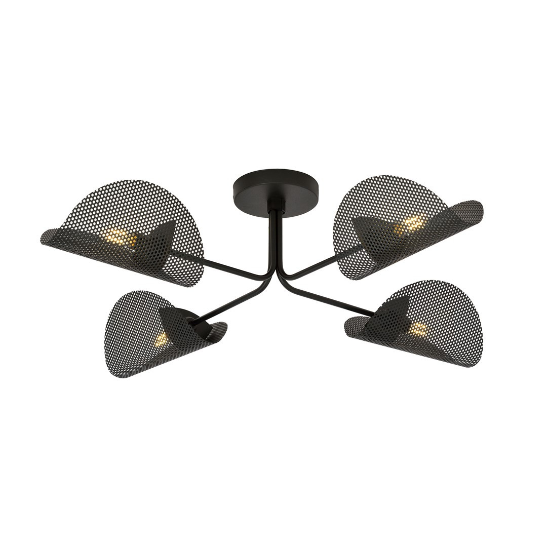 Lampa Sufitowa Gomez 4 Black Oprawa Oświetleniowa