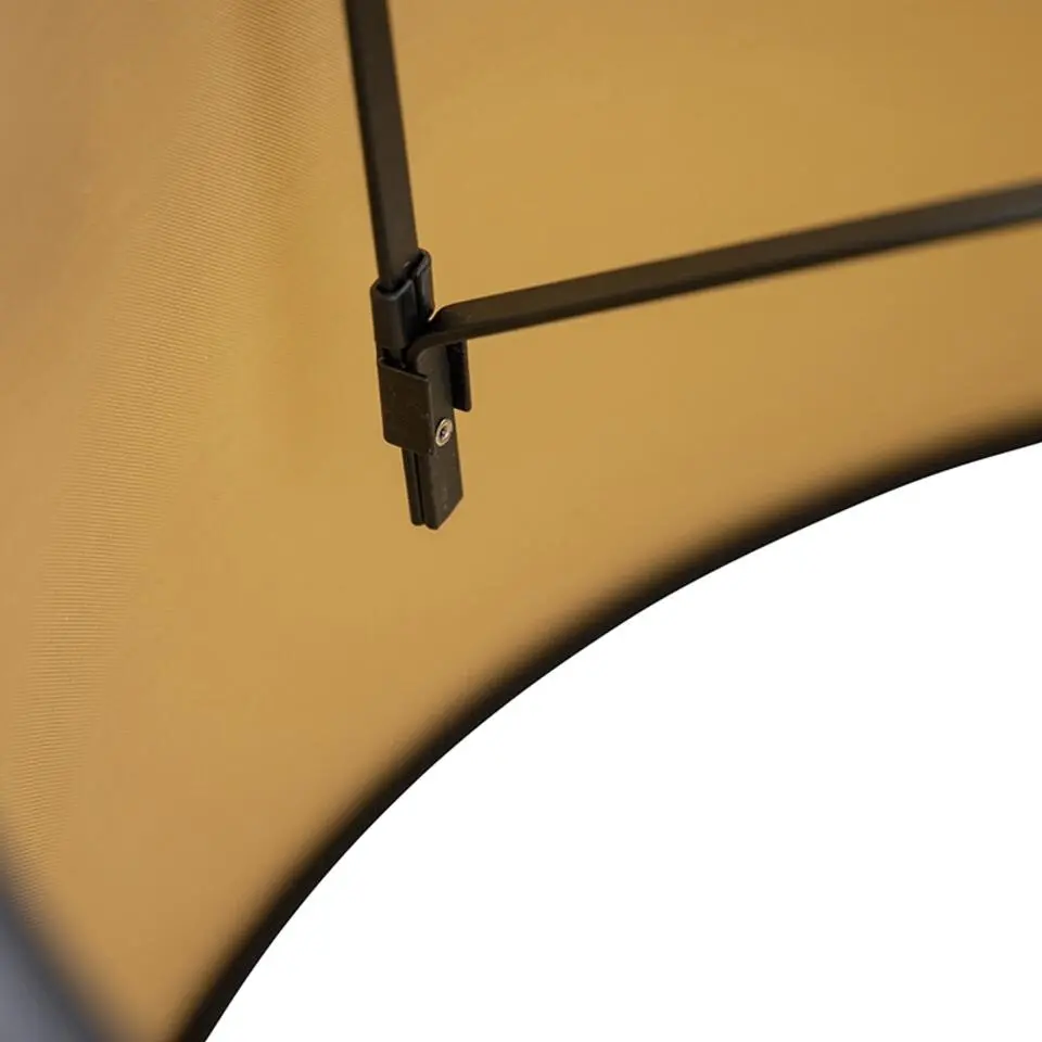 Qazqa rond rond schuin katoen zwart