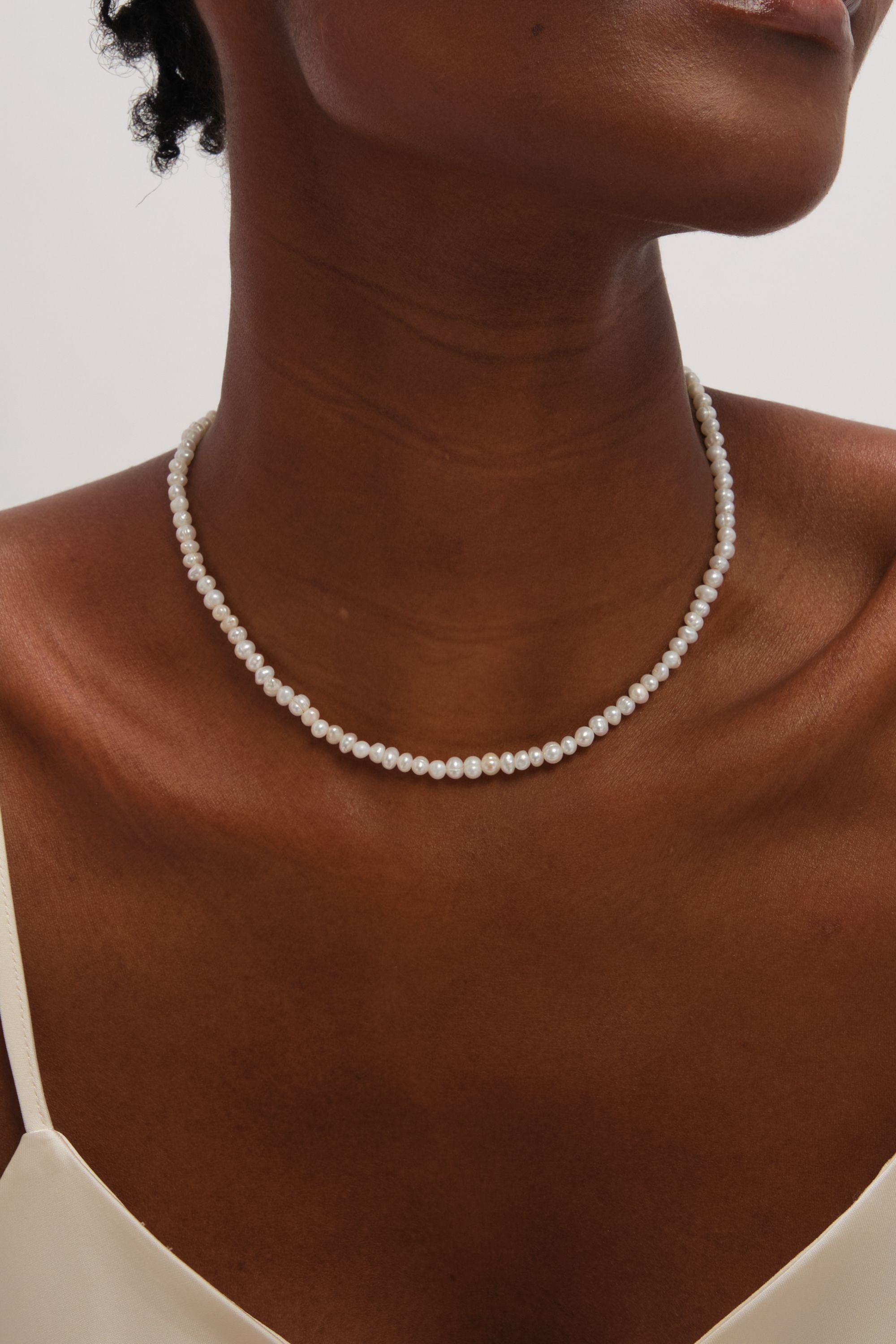 Jon Richard Gold Plated Real Freshwater Seed Pearl Necklace