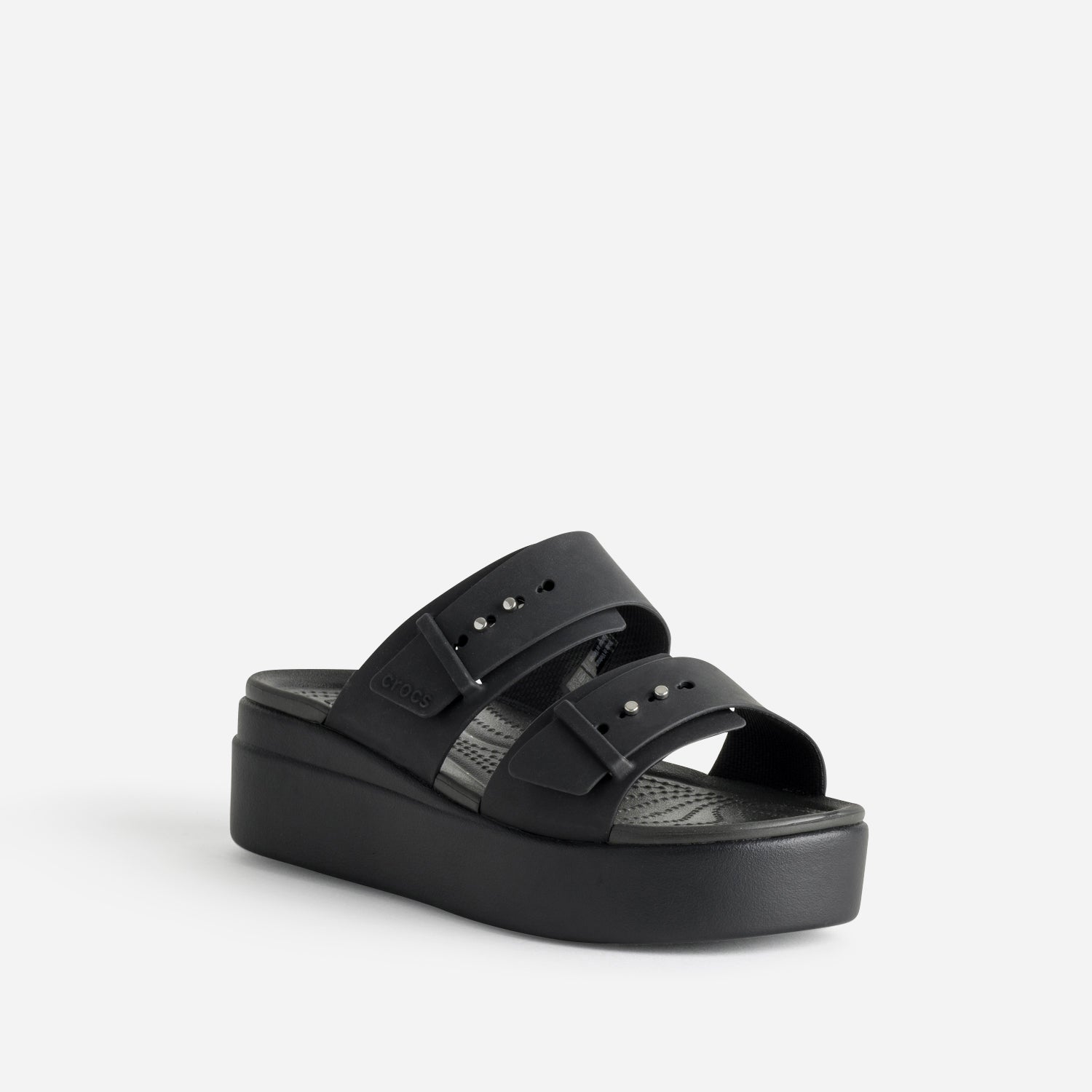 Mule CROCS noire à plateforme
