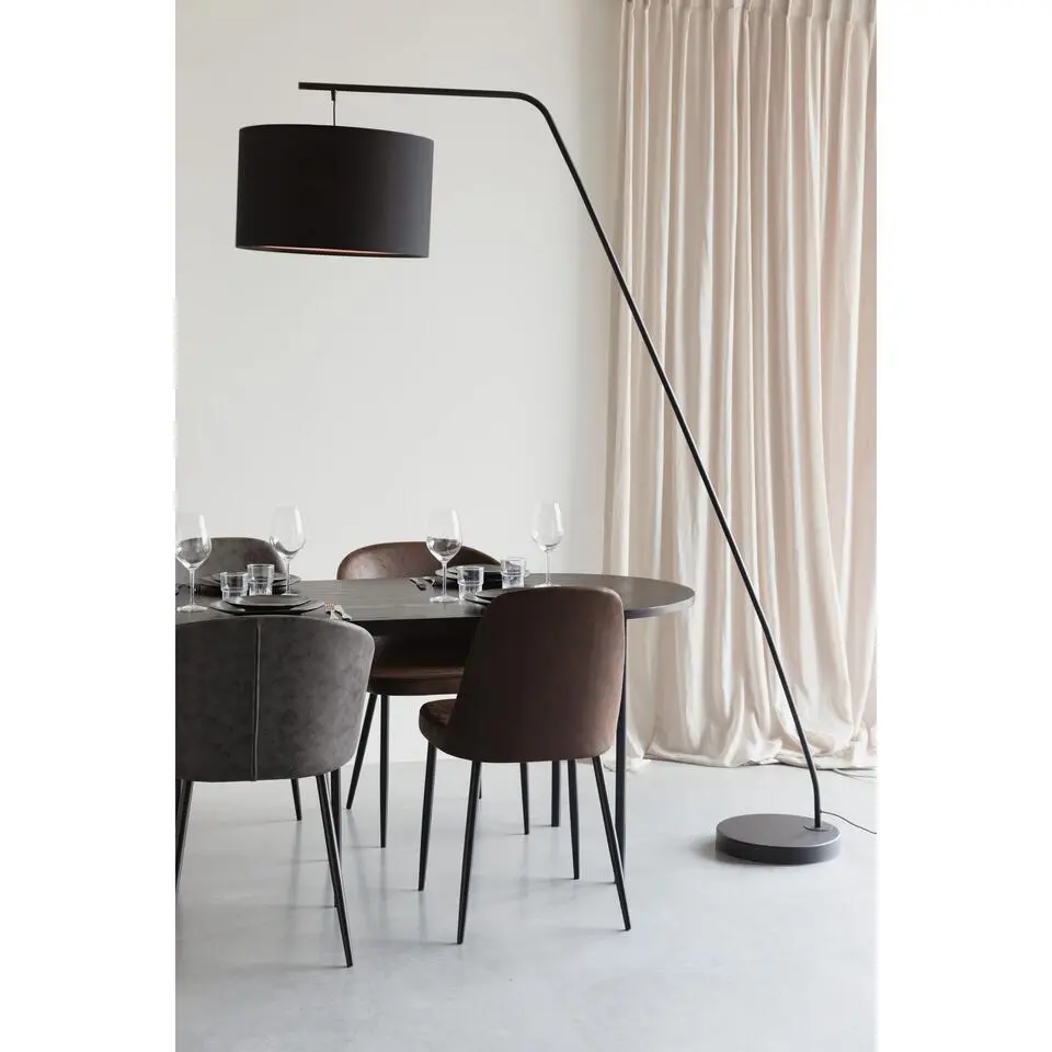Housecraft Martine Booglamp/ Staande lamp Zwart