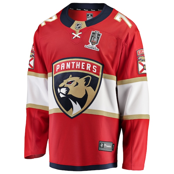 Sergei Bobrovsky Florida Panthers  2025 Stanley Cup Champions Breakaway Jersey - Red