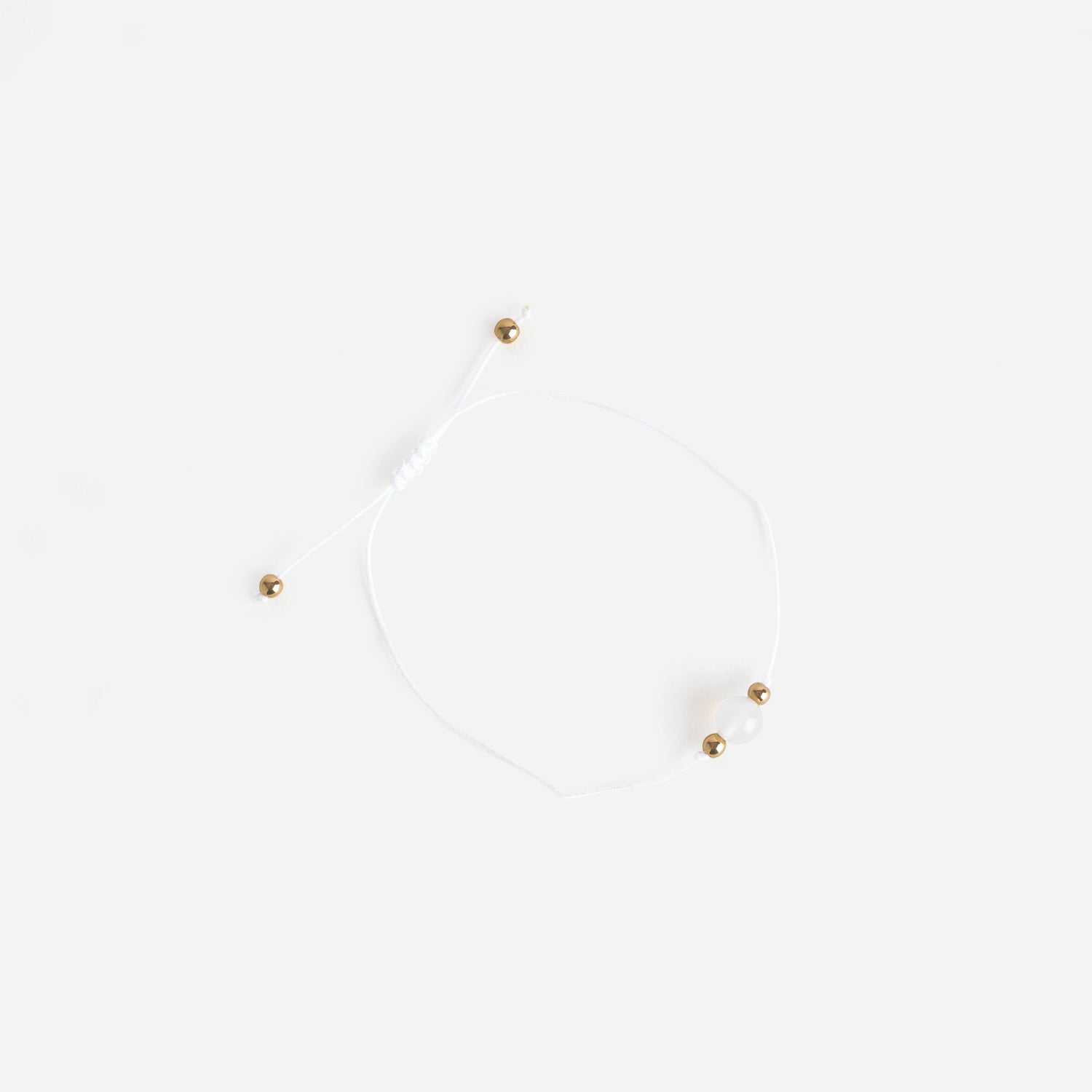 Bracelet blanc pierre agate blanche