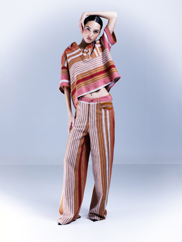 Pantalon nelsy rayures