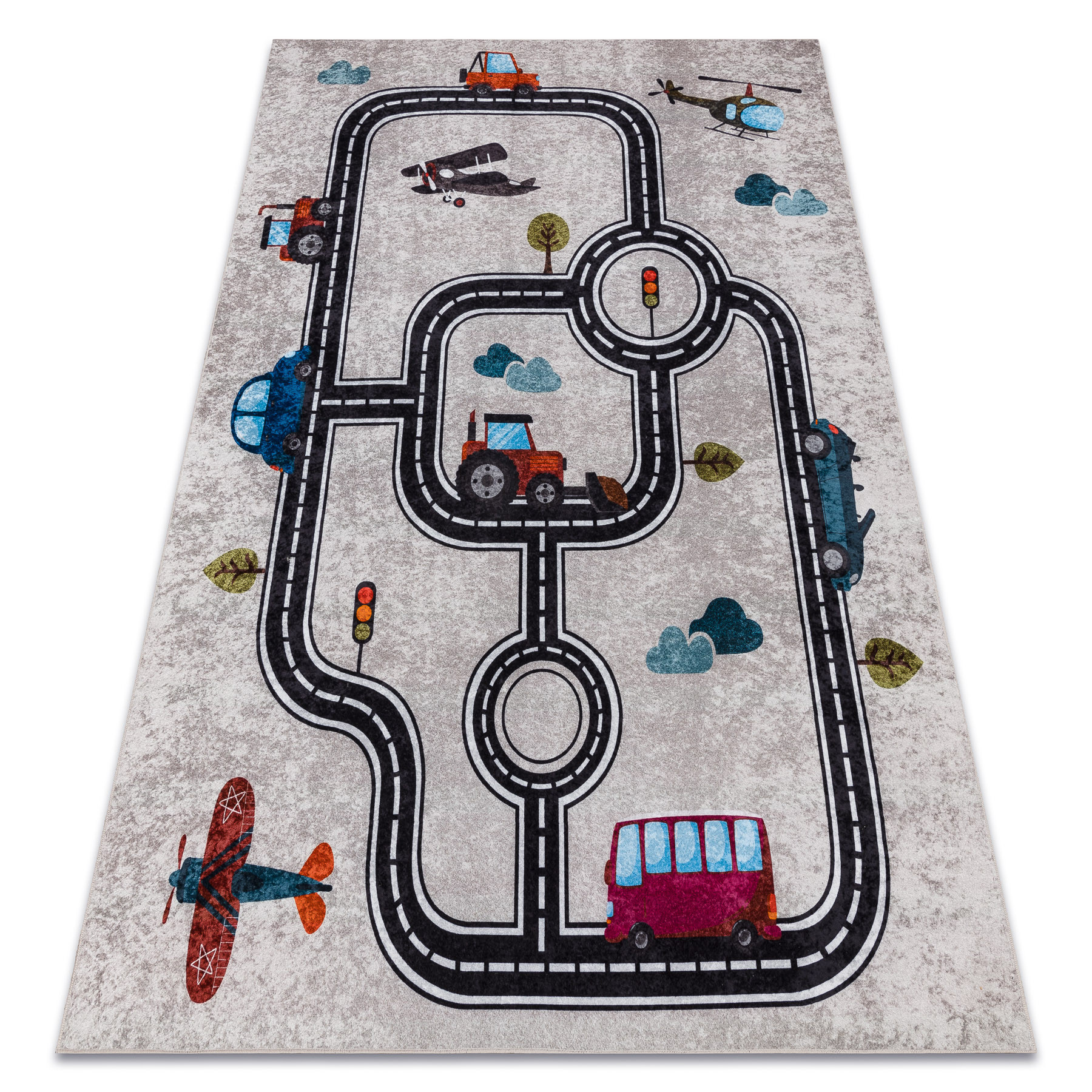 Dywan do prania JUNIOR 52242.801 Miasto, uliczki dla dzieci, 160x220 cm