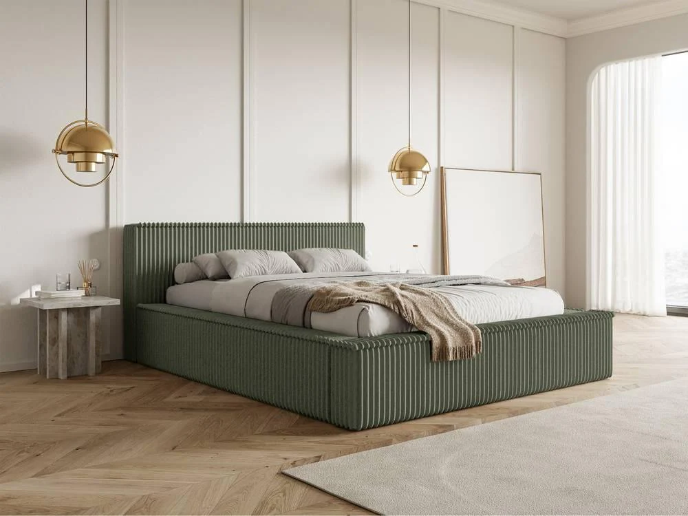 Bedframe Rafe ribstof 160 x 200 cm