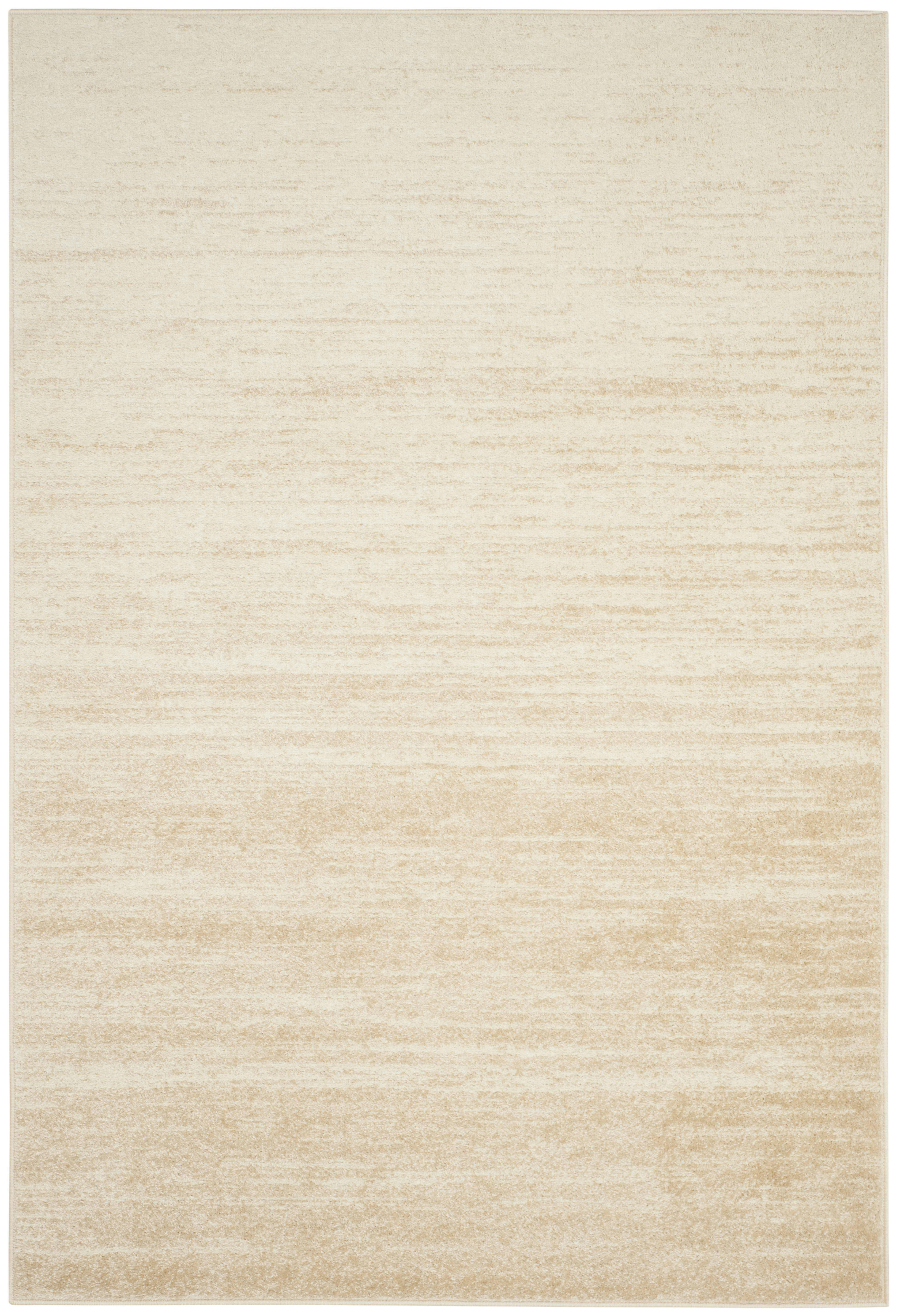ADIRONDACK - Tapis de salon interieur en champagne & crème, 155 x 229 cm