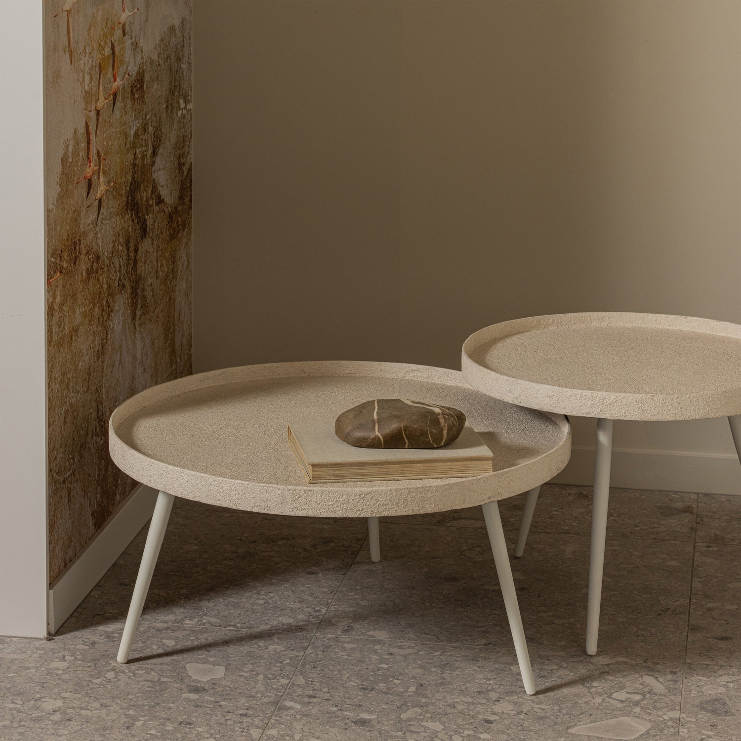 WOOOD Bounds Bijzettafel - Naturel - Ø 74 cm