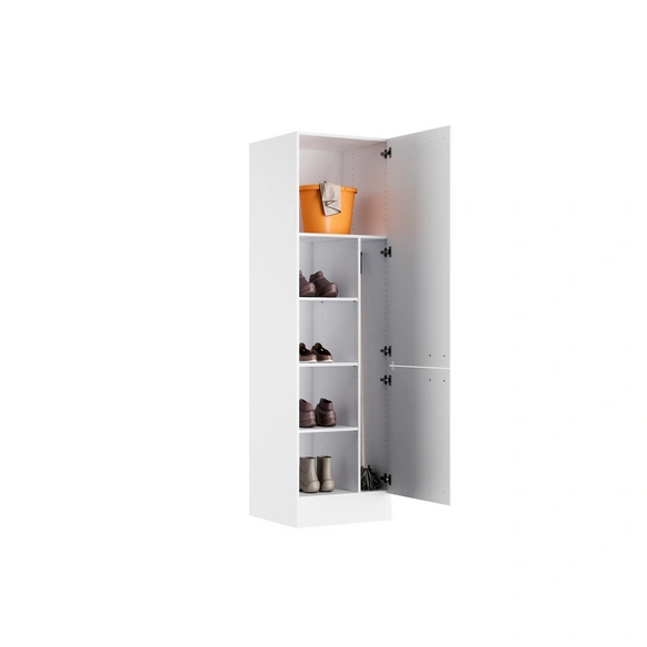 Mehrzweckschrank »OPTImulti MUBO HSB606-1  «, BxTxH: 60 x 57,1 x 210 cm, Weiß (Bonn214)