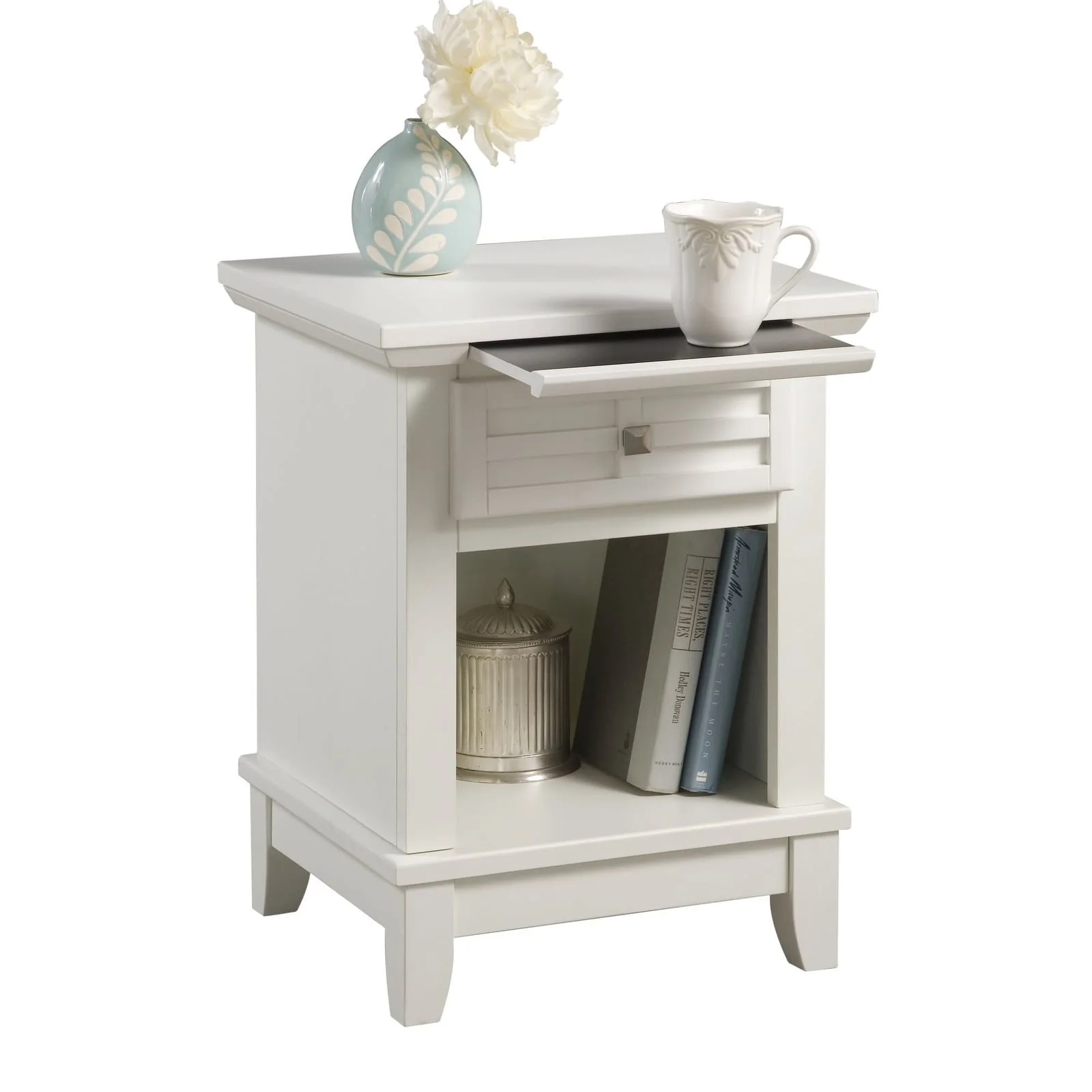 Homestyles Arts & Crafts Off-White Wood Nightstand