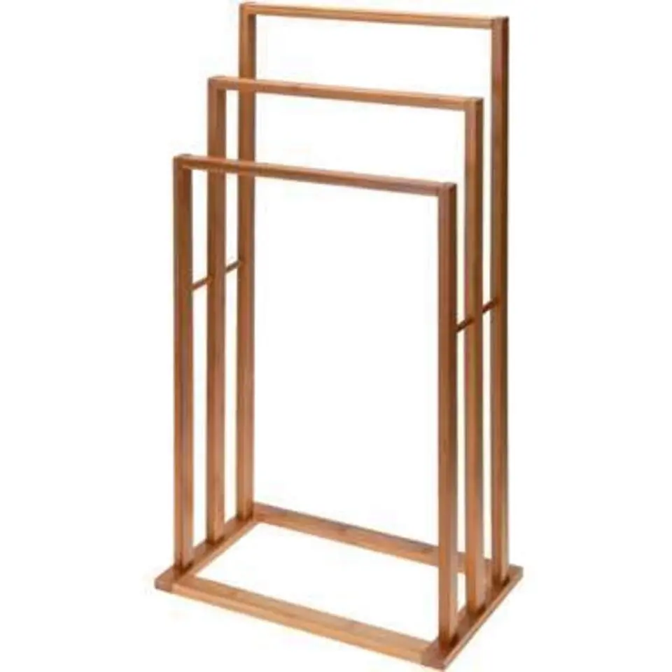 Handdoekrek - bamboe hout - vrijstaand - droogrek - 82 cm