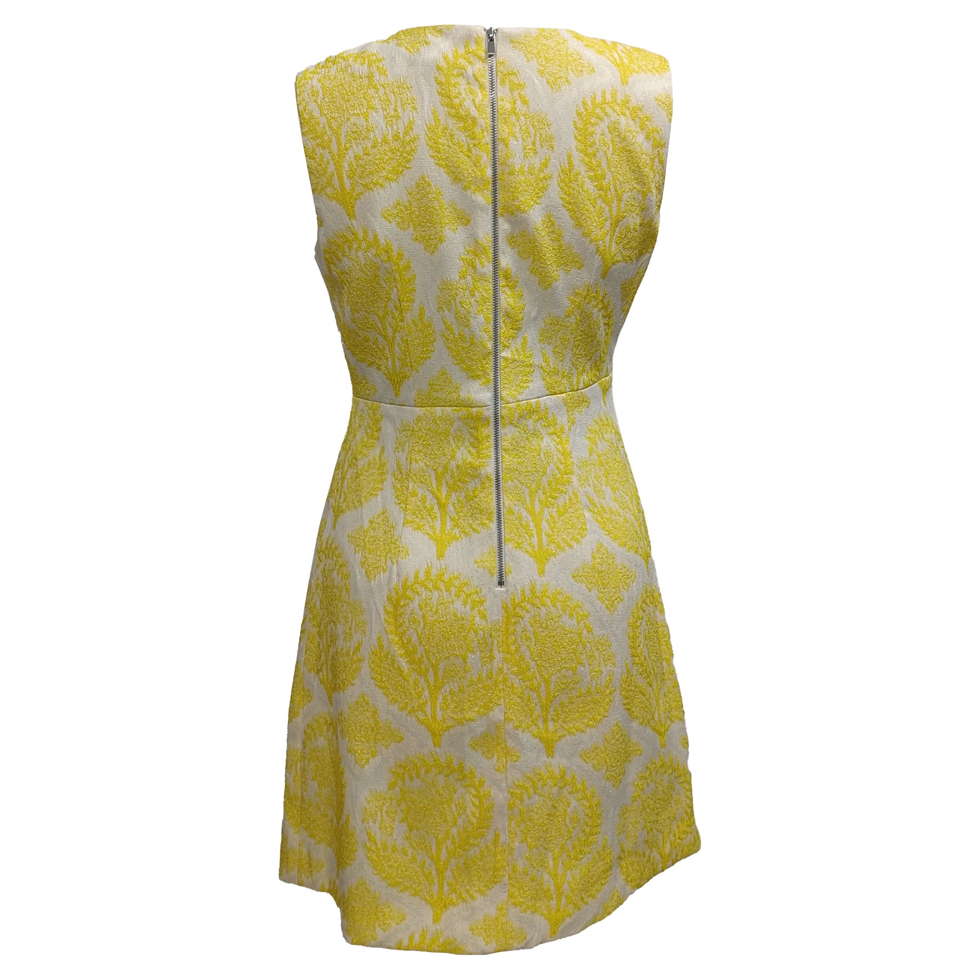 Diane Von Furstenberg Preloved Carpreena Mini Dress in Yellow Polyester