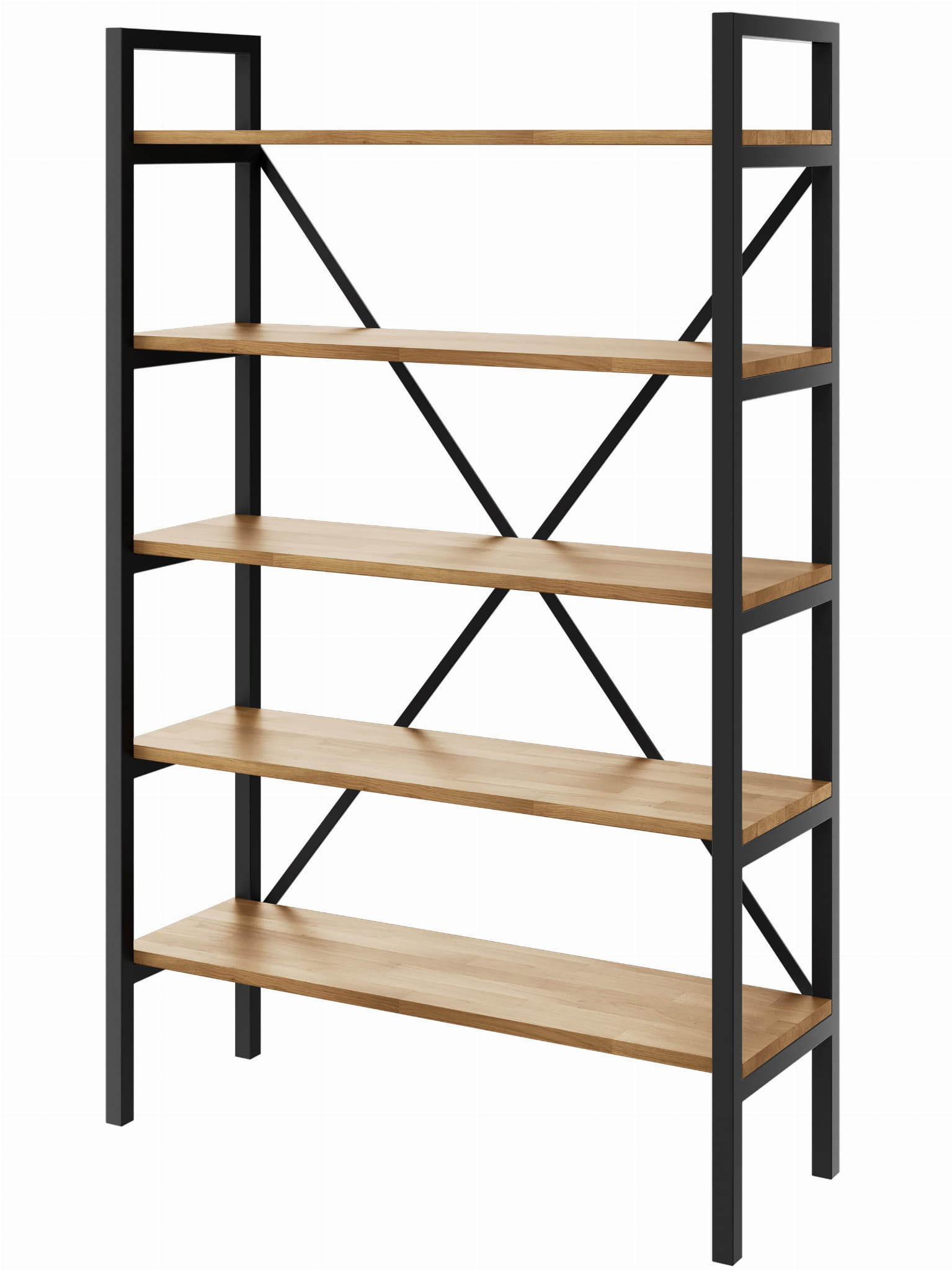 Regał Medium Industrial Loft na książki D5 160x60x30 cm
