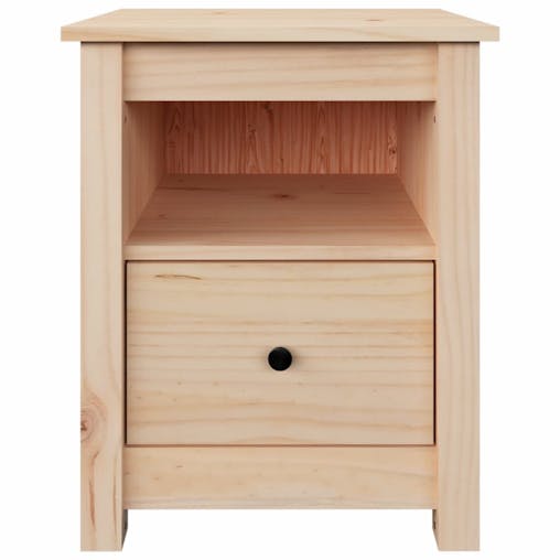 NNEVL Bedside Cabinet 40x35x49 cm Solid Wood Pine