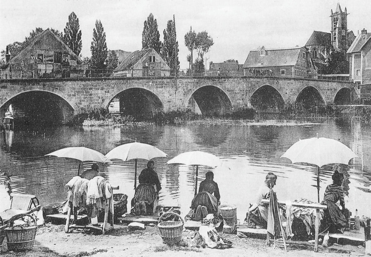 - Papier peint panoramique les lavandières 390x270cm