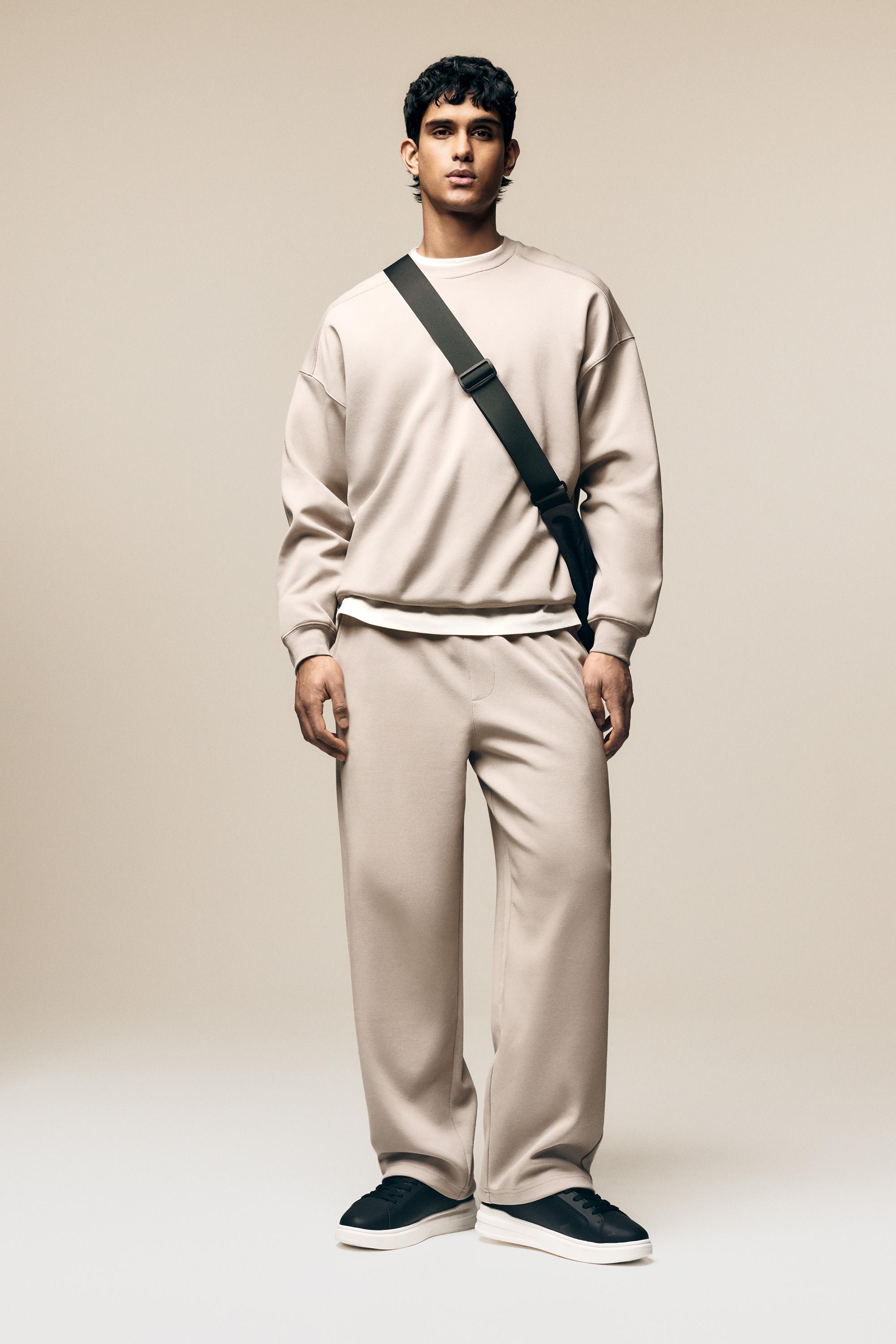 Pantalón chándal interlock baggy