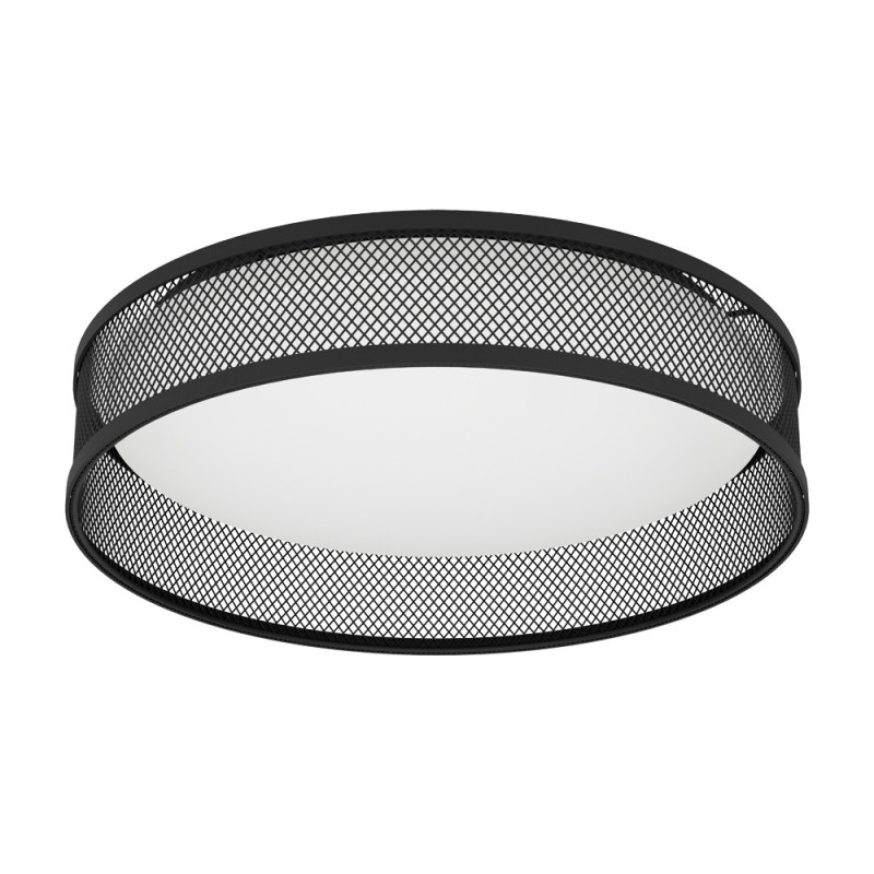 Plafonnier LED Luppineria noir blanc chaud 2400 lm 20 W EGLO