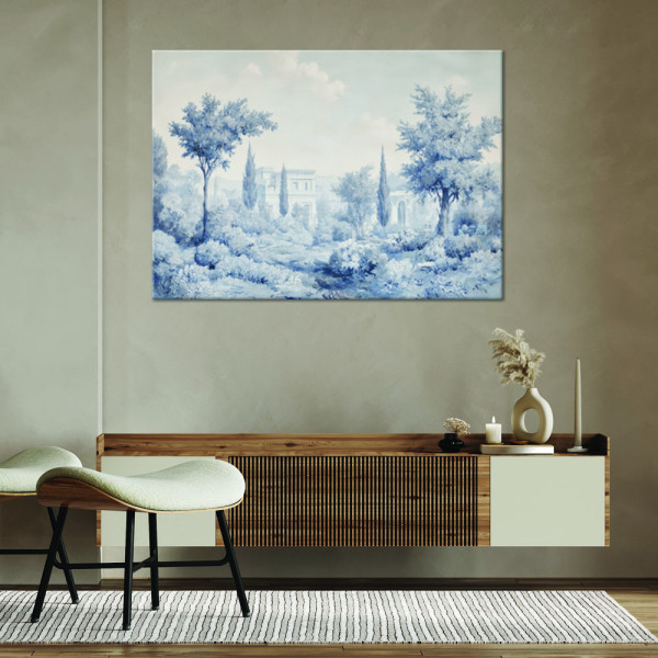 Feeby Obraz na płótnie, Natura Architektura Niebieski 60x40