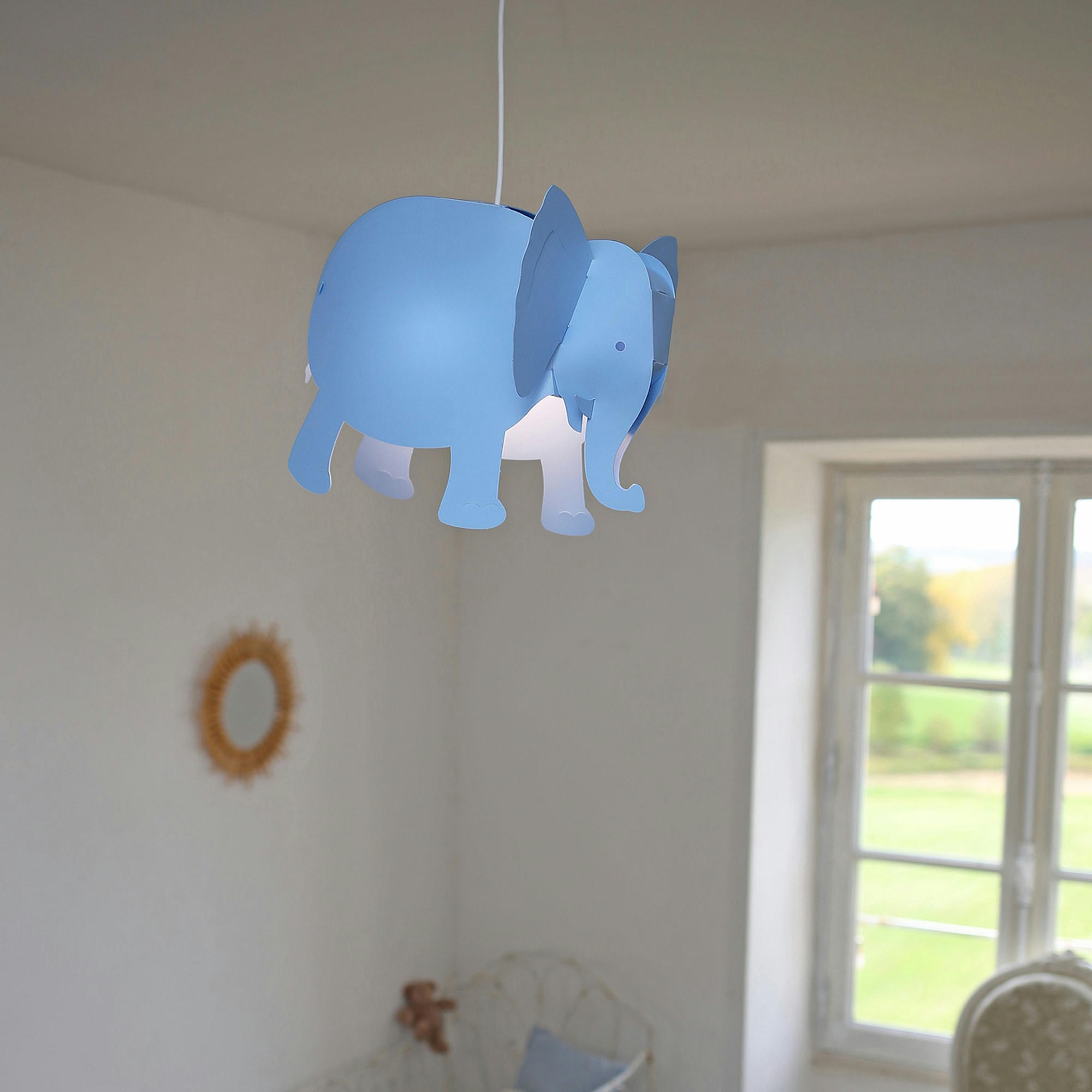 - Suspension enfants Éléphant Bleu 33cm