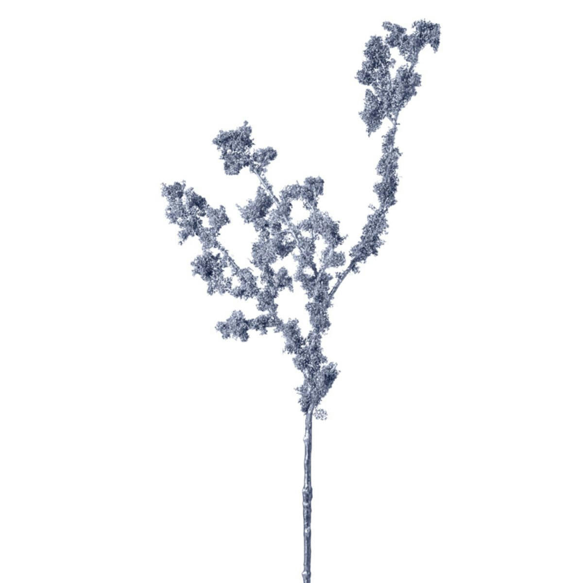 - Branchage avec mousse métallisé bleu H84