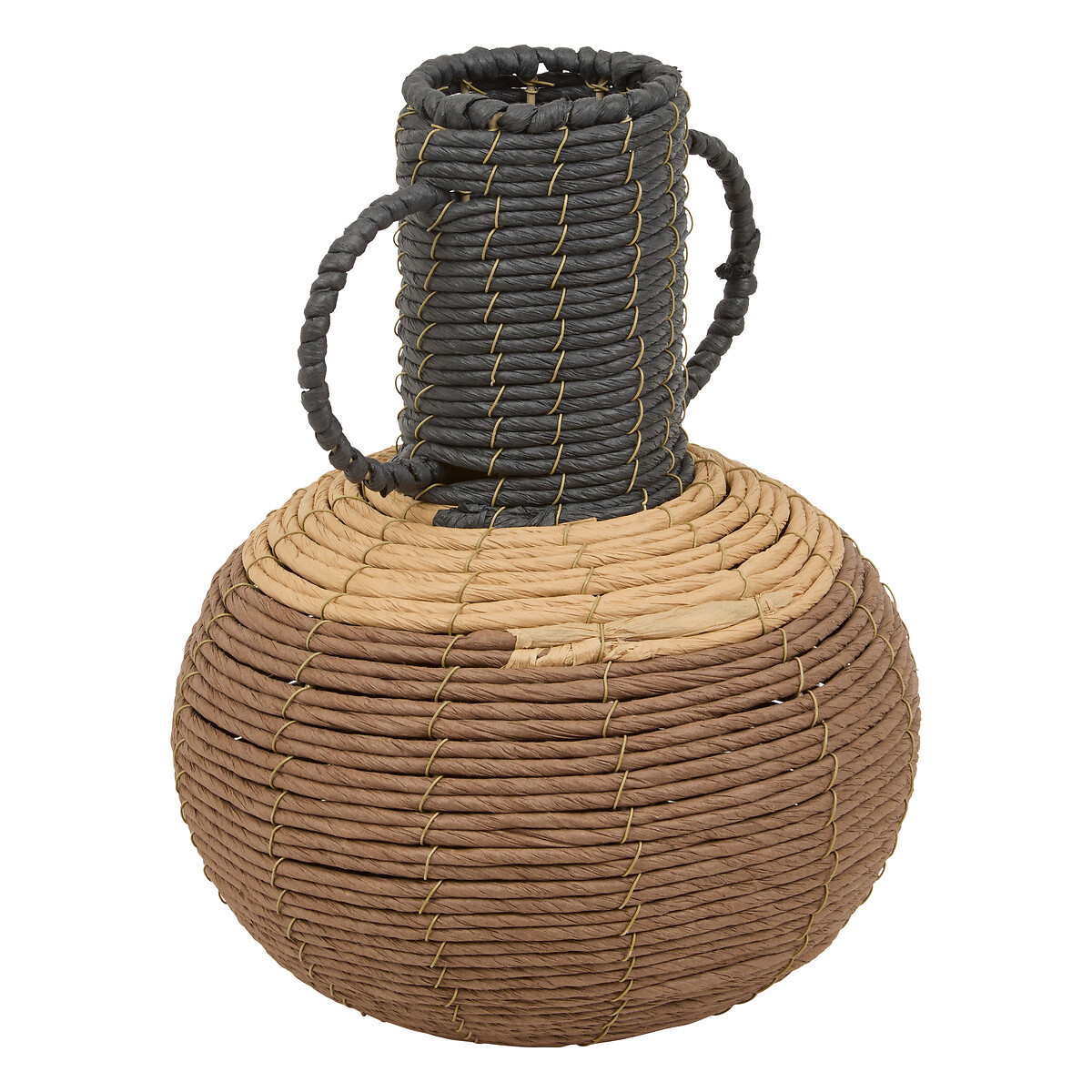 Jarra WONJ castanha 35x28cm