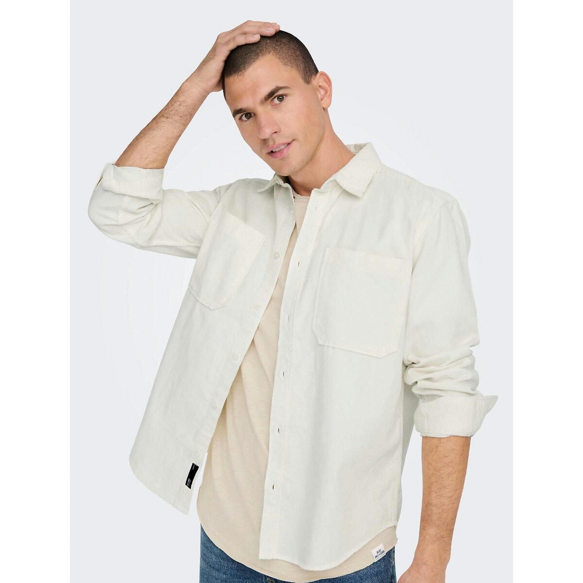 Surchemise avec poches poitrine, en coton, Alp