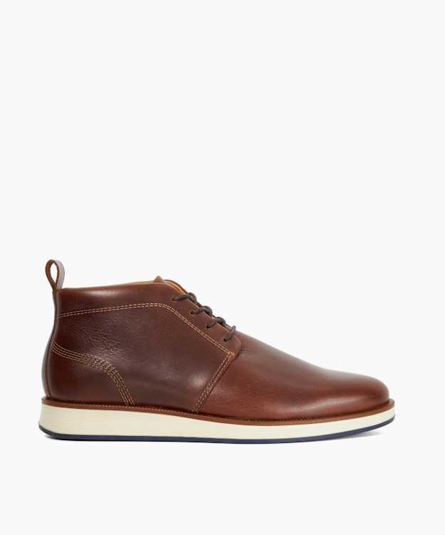 Smoky Brown - Casual Leather Lace-Ups