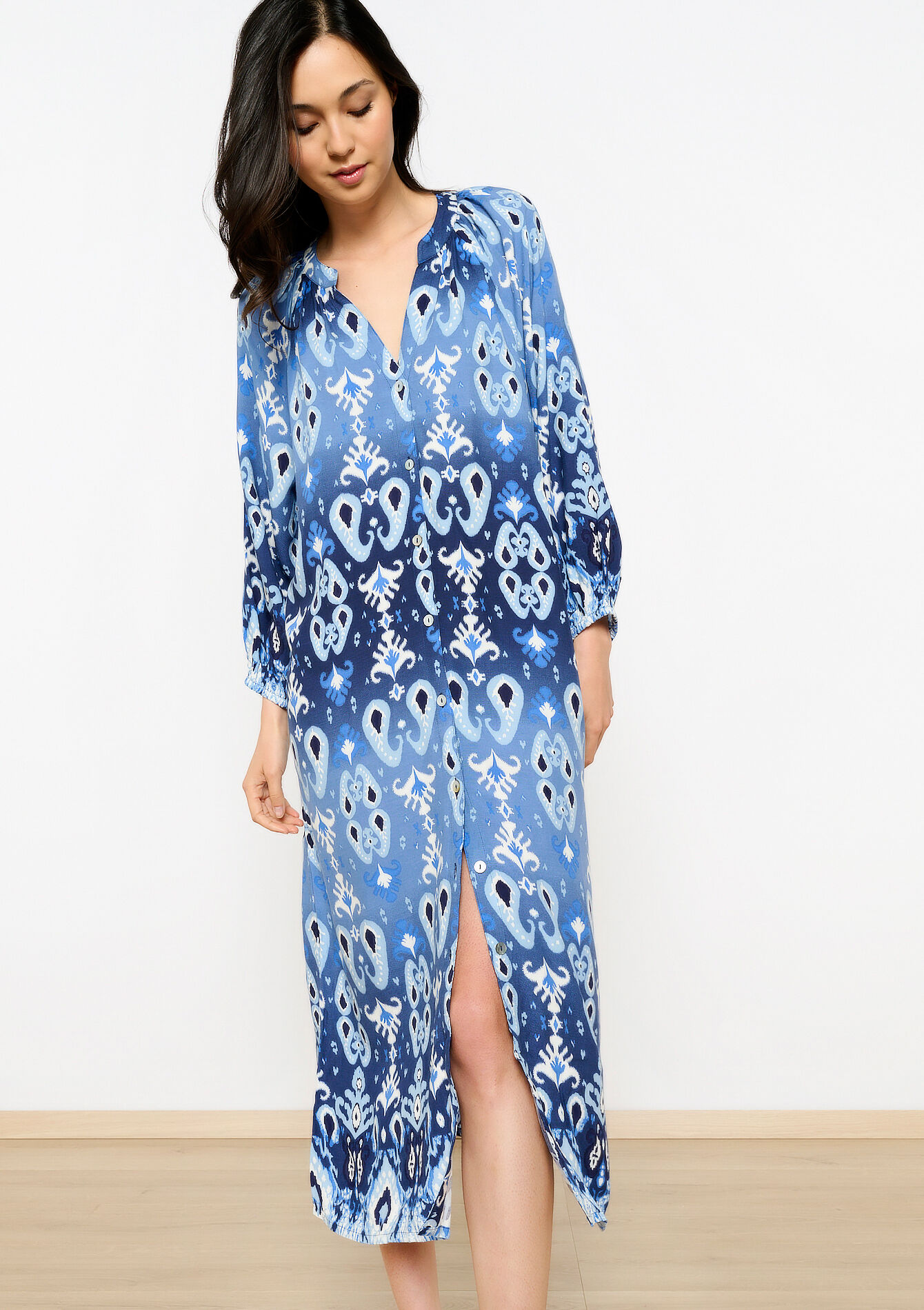 Kaftan jurk met print
