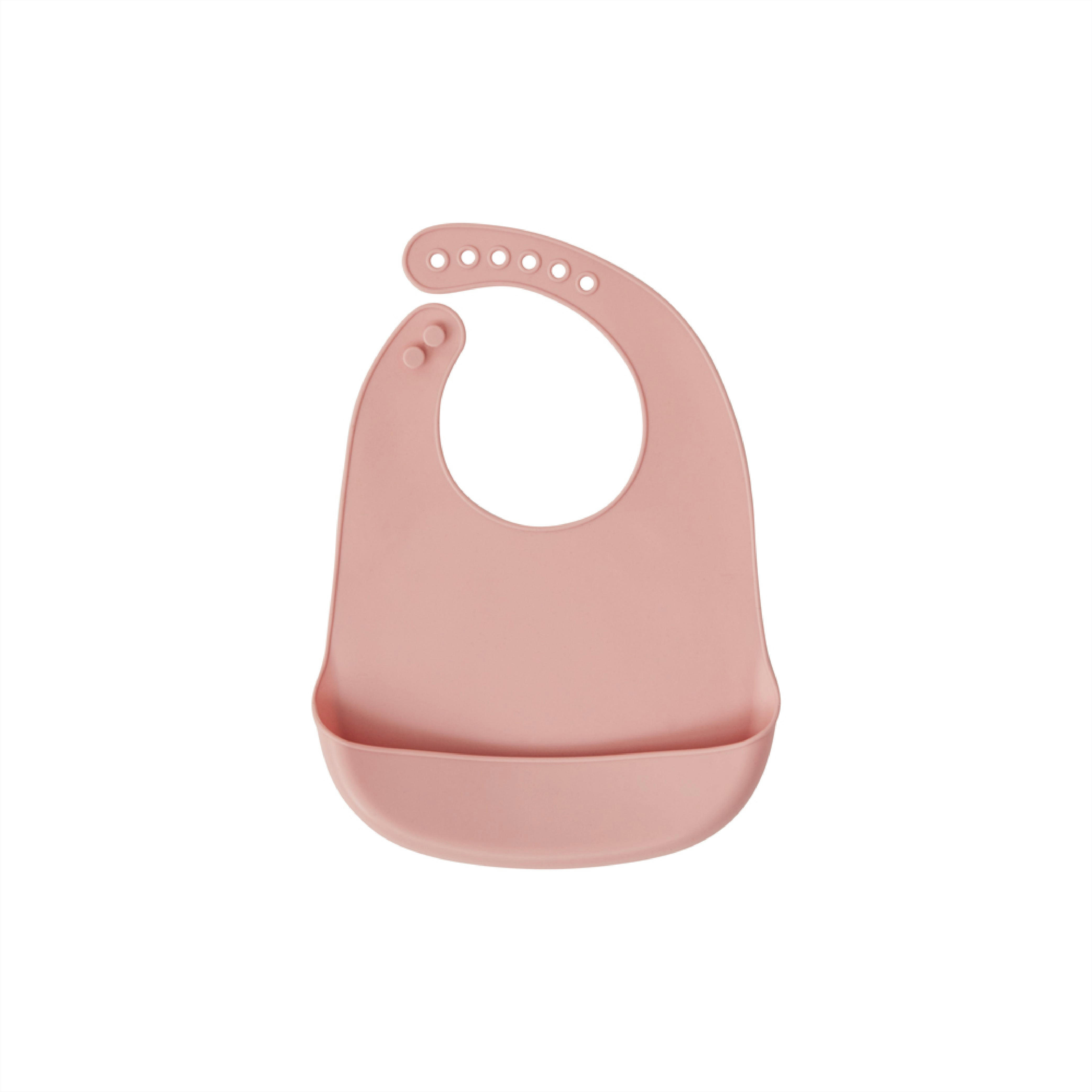 RAINBOW - Lot de 2 bavoirs arc-en-ciel marron en silicone h31x23cm