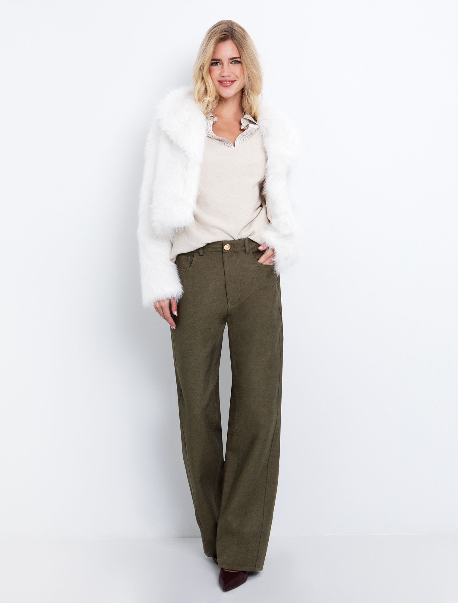 Μπολερό γούνα με γιακά