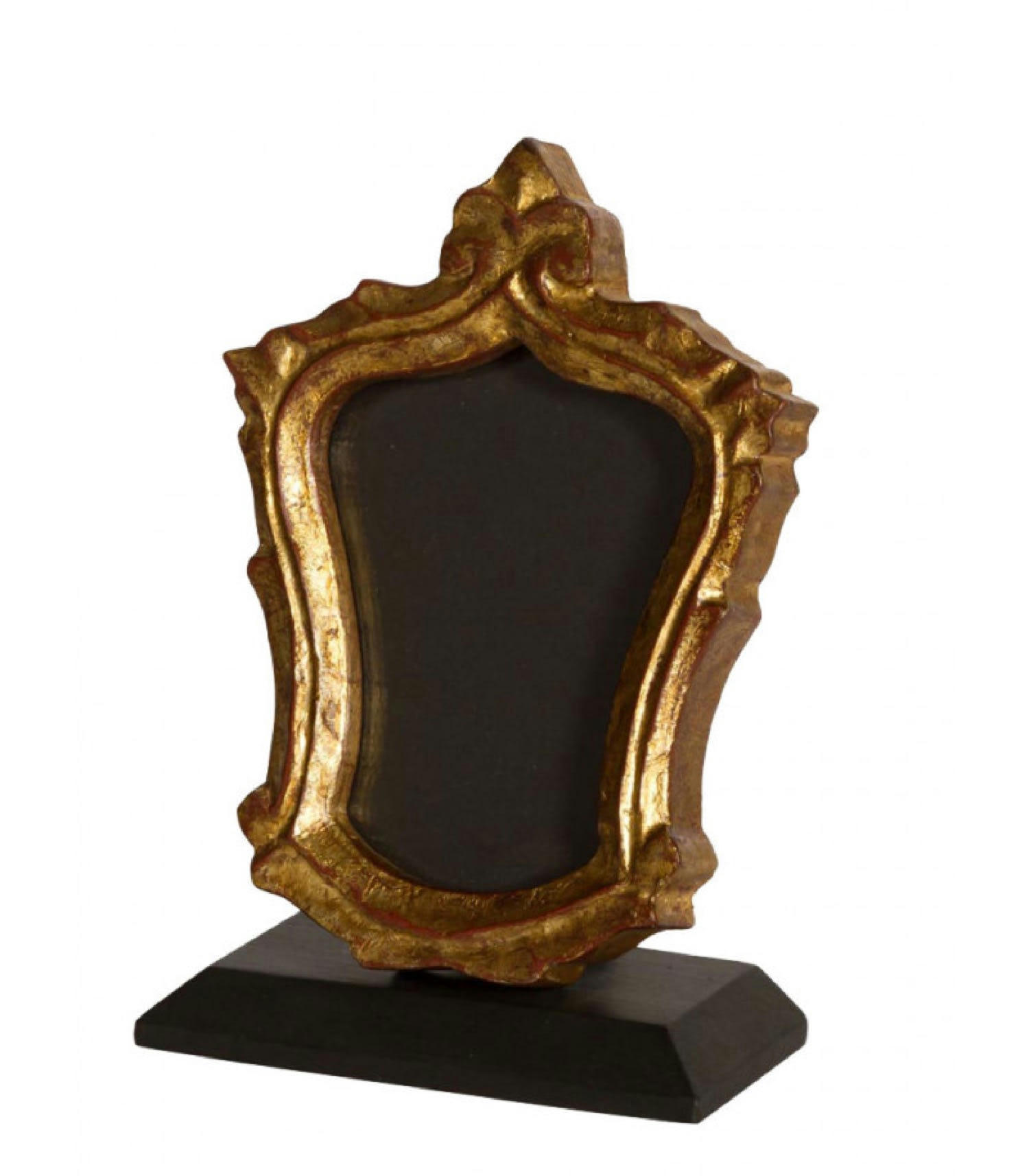 OR - Petit cadre photo à poser noir et doré 15x6x10cm