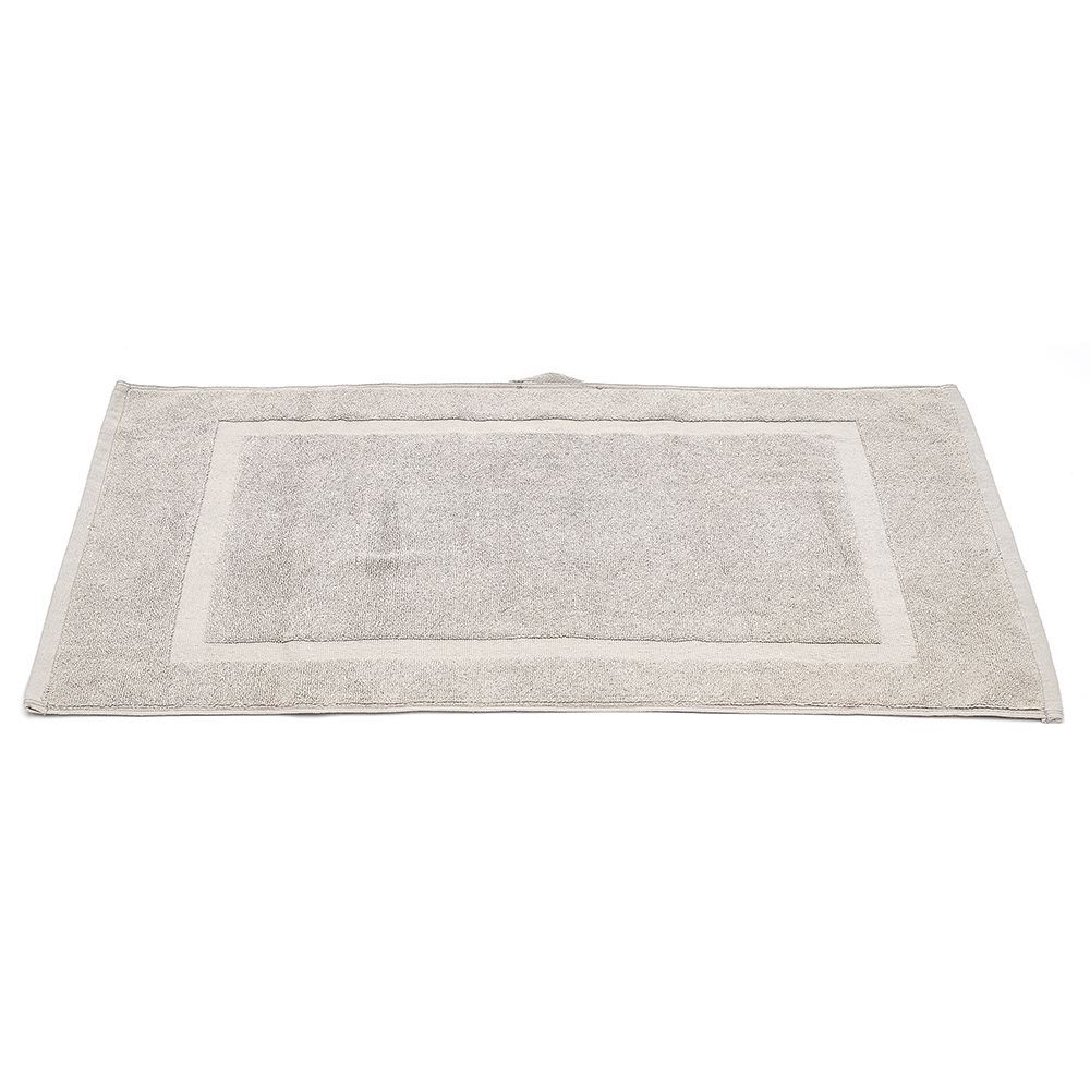 Tapis salle de bain coton taupe 40x70cm