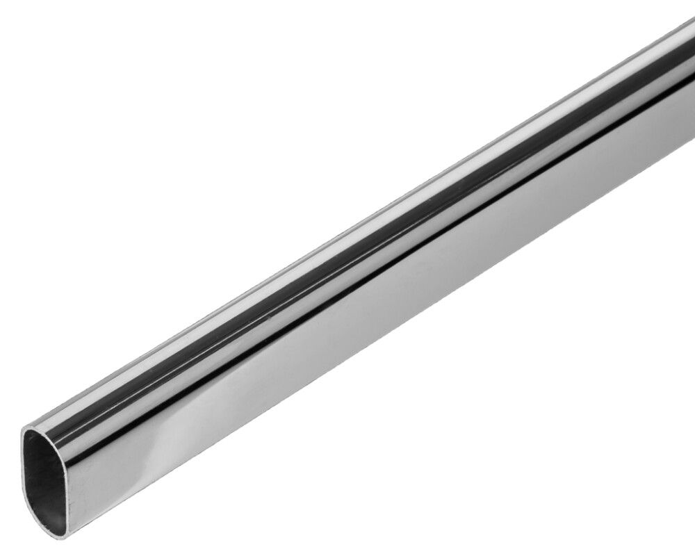 GARDEROBESTANG SUKI OVAL 30X1200MM KROM