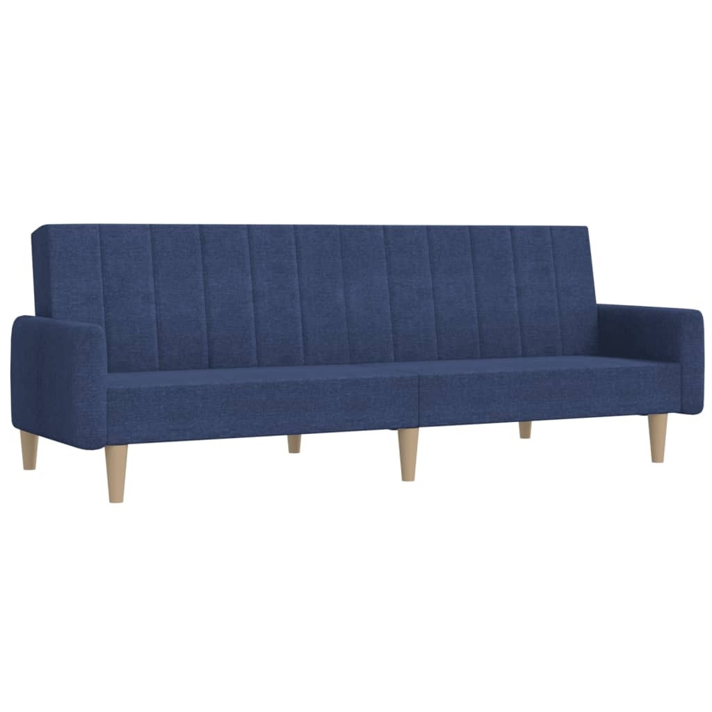Sofa rozkładana NiebieskiTkanina vidaXL