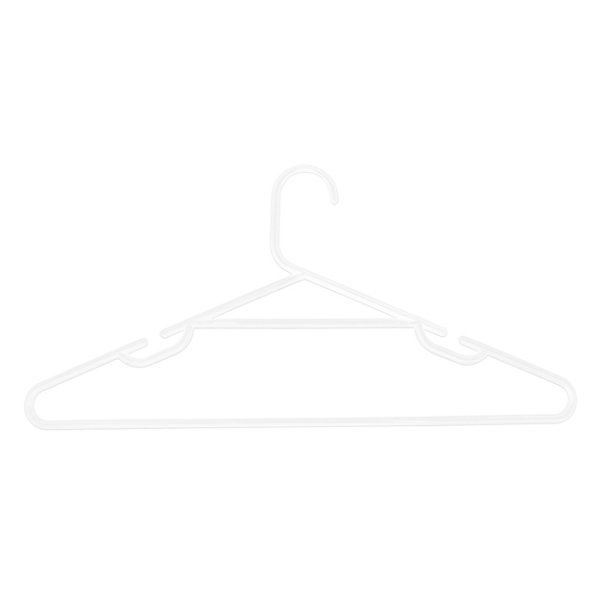 Cintre en plastique blanc Quito vendu par 6 pièces
