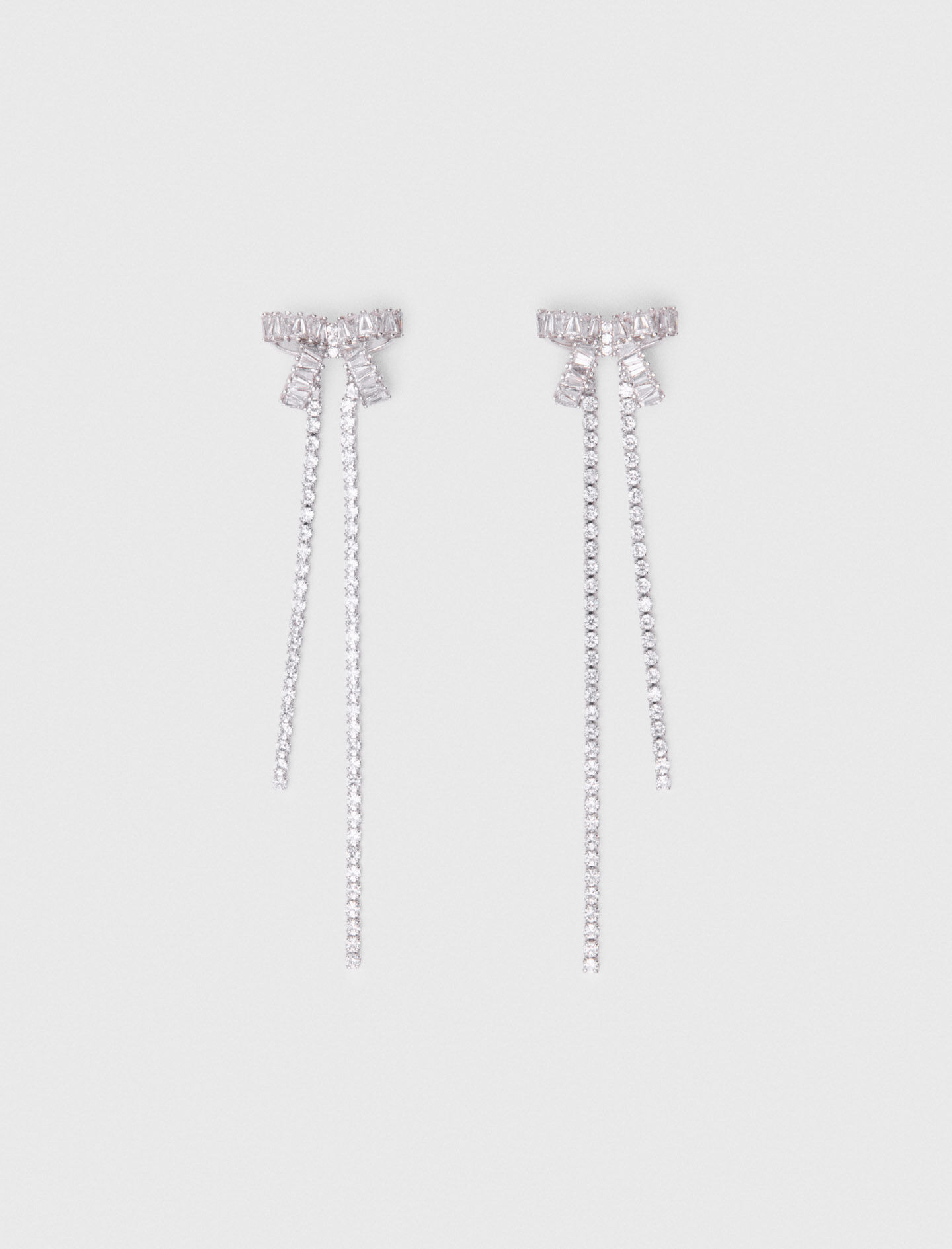 Boucles d'oreilles nœud à strass