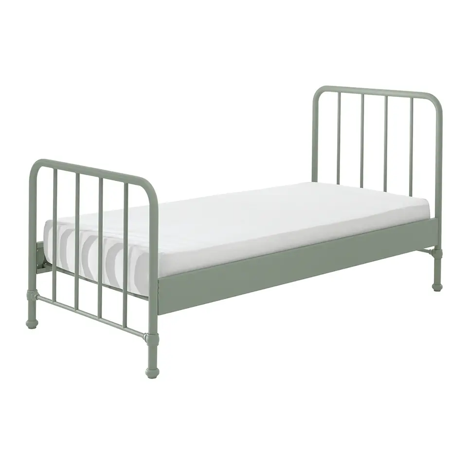 Vipack bed Bronxx - olijfgroen - 90x200 cm