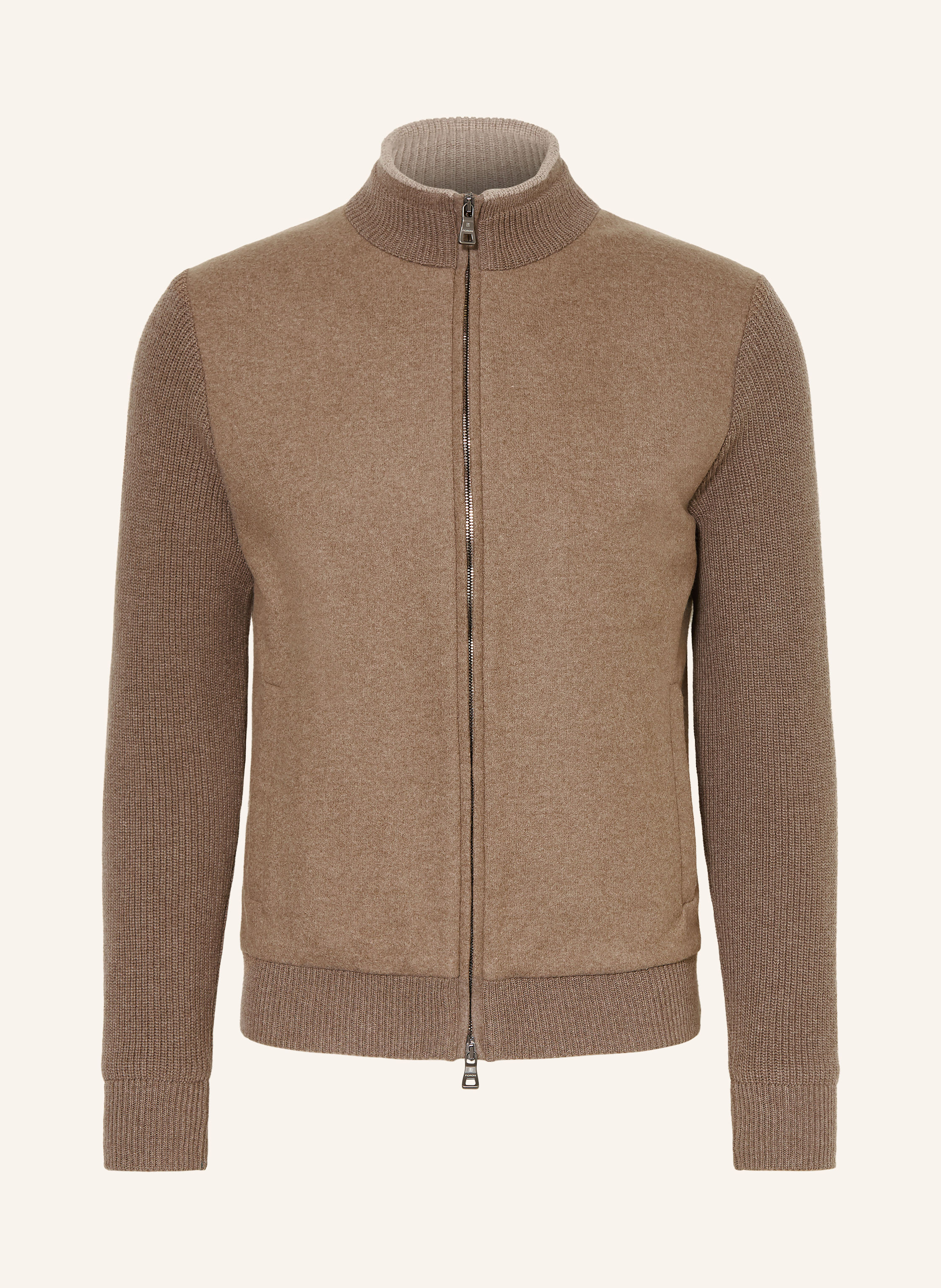 FIORONI Strickjacke im Materialmix