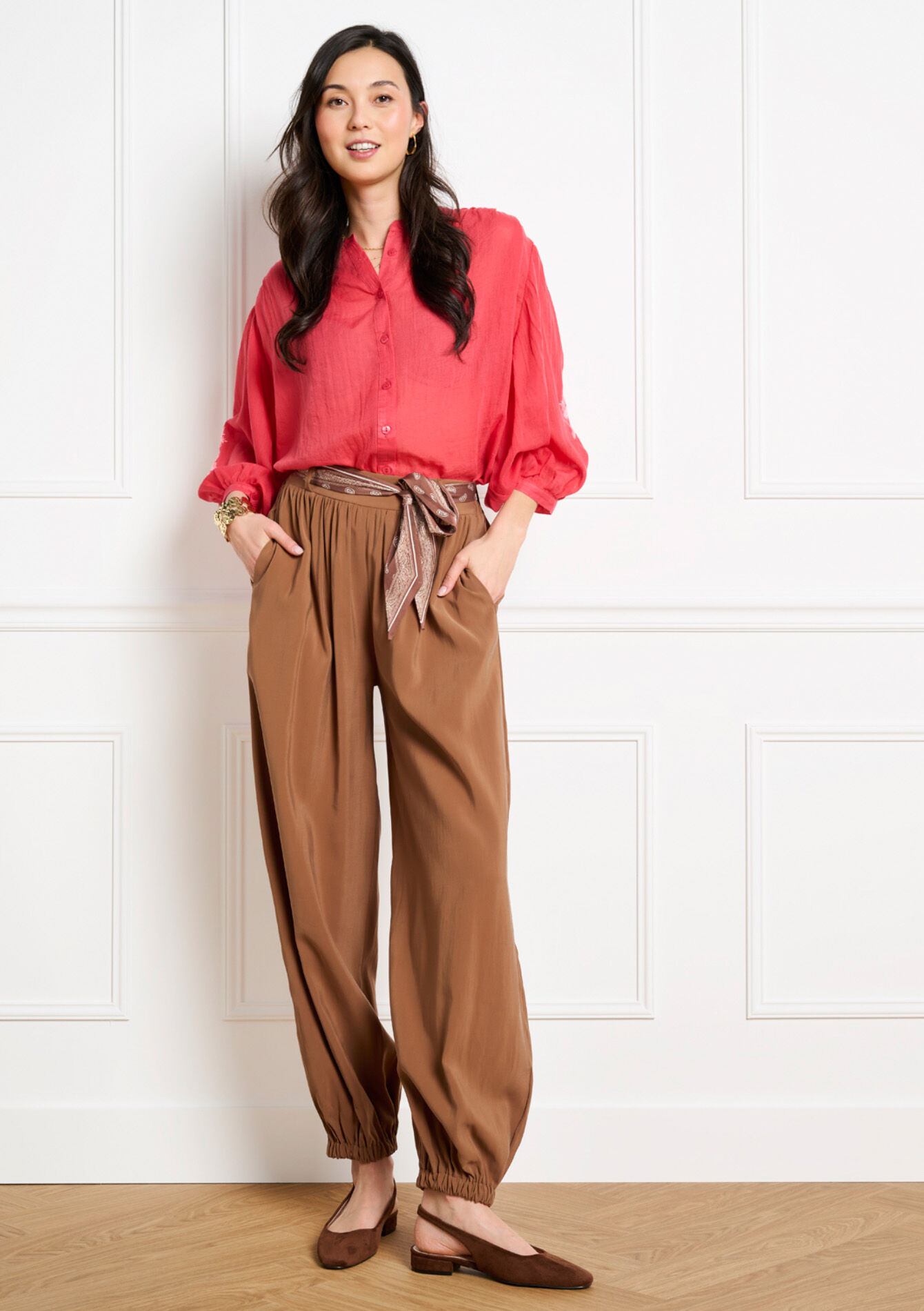 Soepele balloonbroek