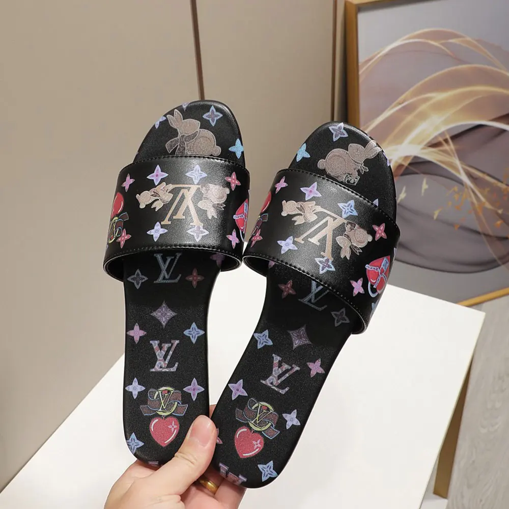 Louis Vuitton LV Cute Bunny Flats Slide Sandal