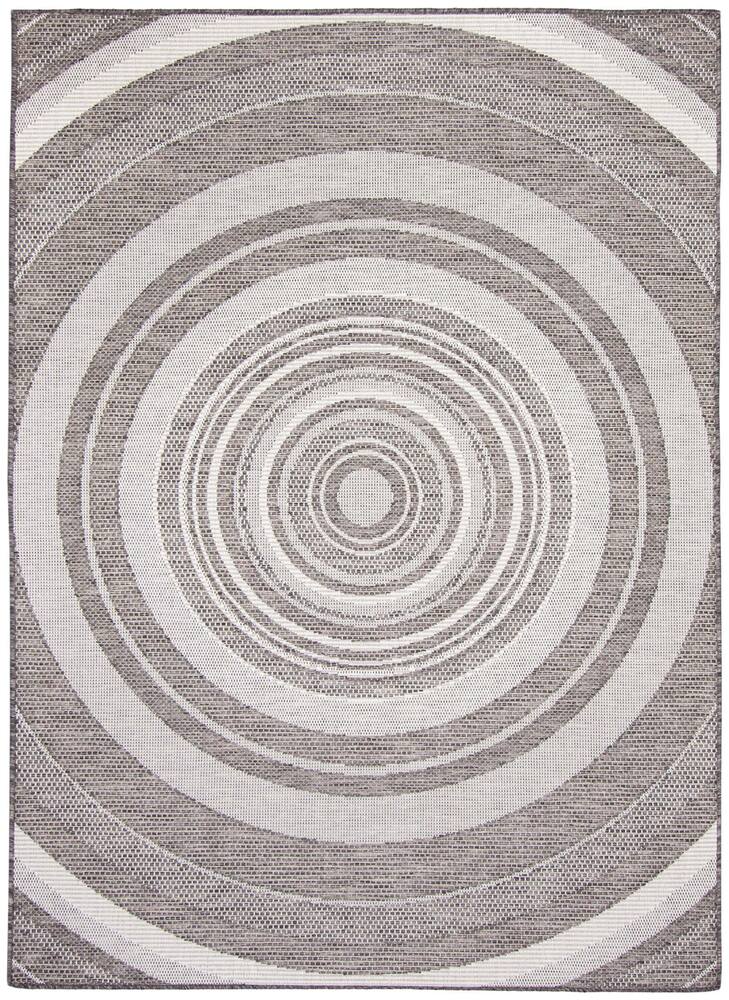 ECARPET Veranda Modern Indoor/Outdoor Area Rug, Grey, Assorted Sizes