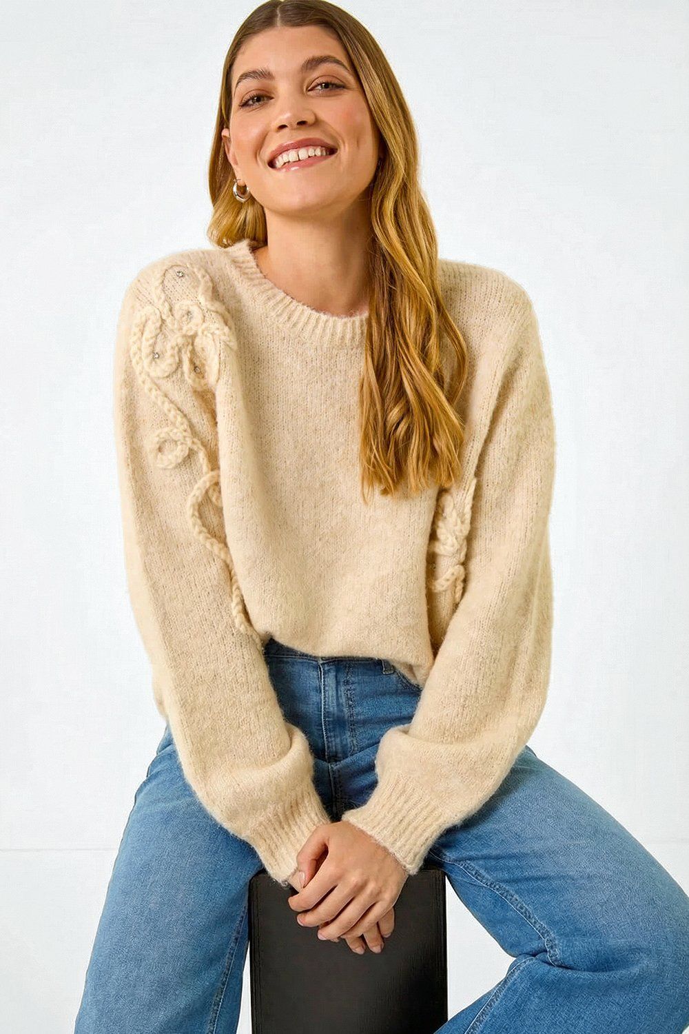 Roman Floral Cornelli Knit Jumper