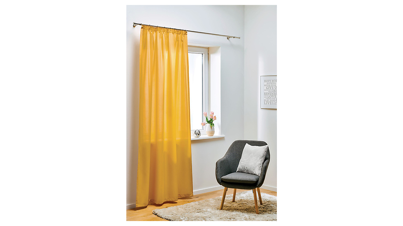 Zasłona Oxford taśma 140x260 cm złota