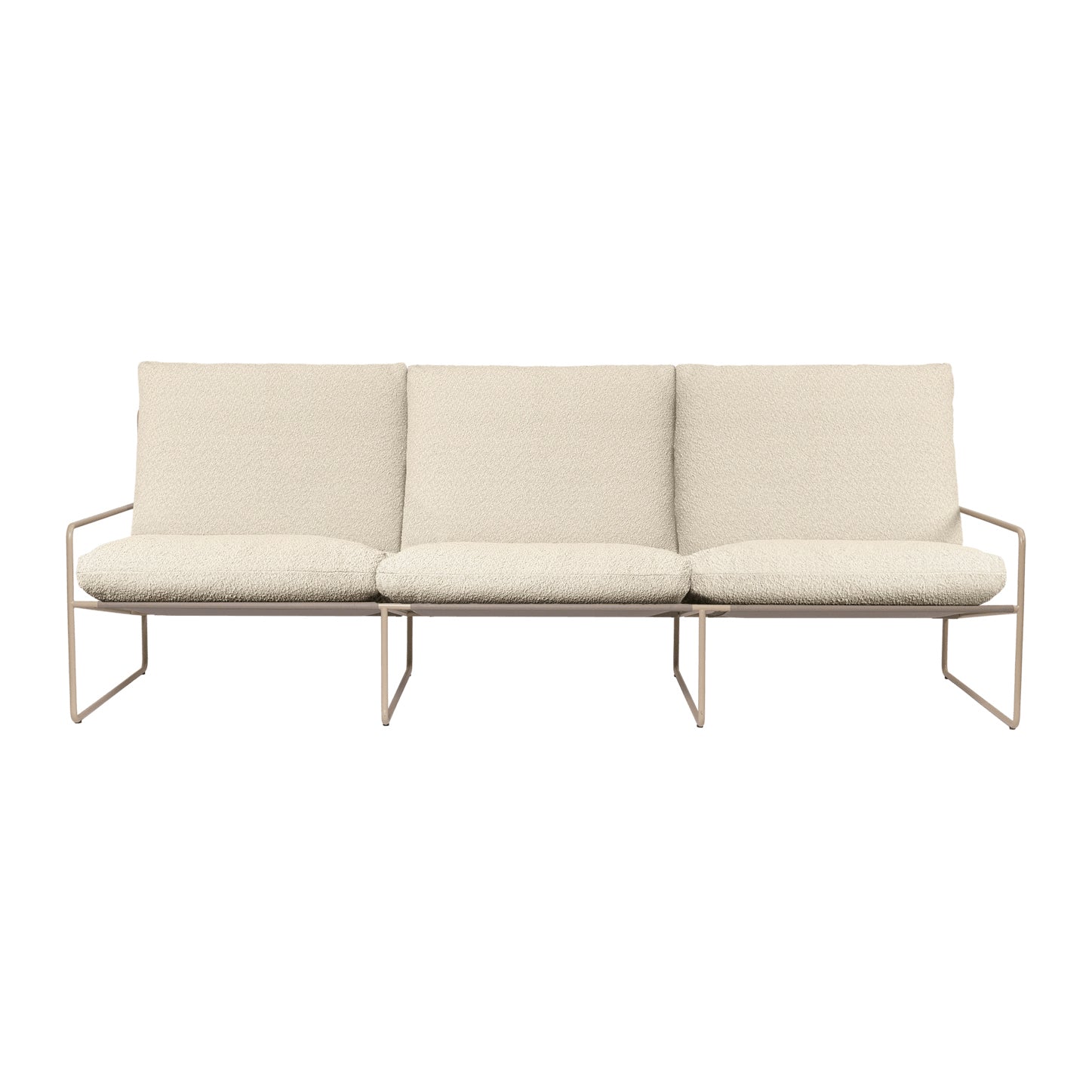 Ferm Living Desert 3-zitsbank Pure Bouclé - Cashmere / Off-White