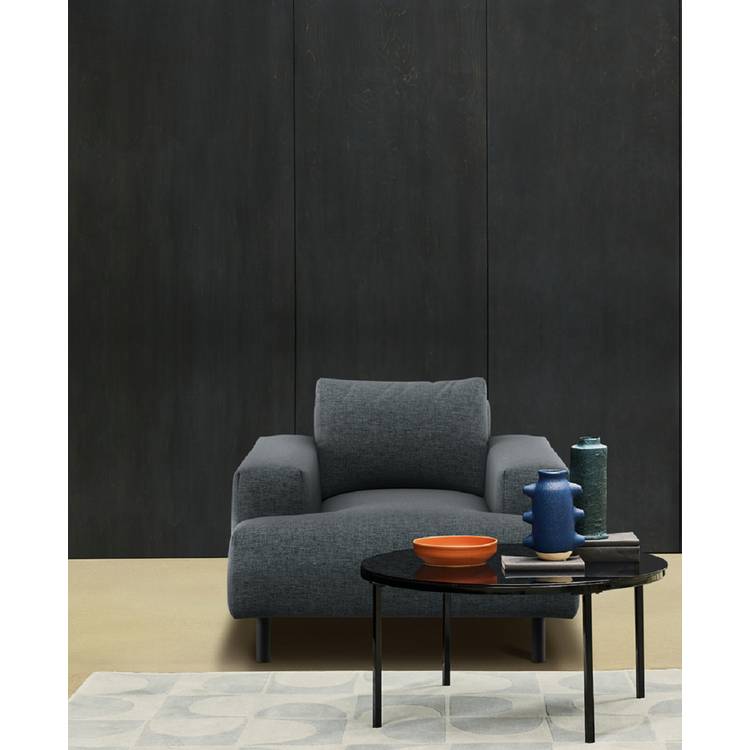 Habitat Julien Fabric Armchair - Dark Green