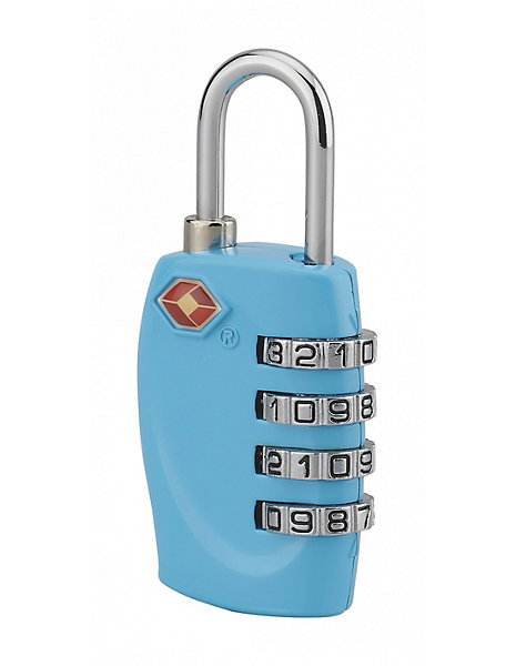 Cadenas à combinaison TSA, 4 chiffres, voyage, anse acier, 30mm - THIRARD