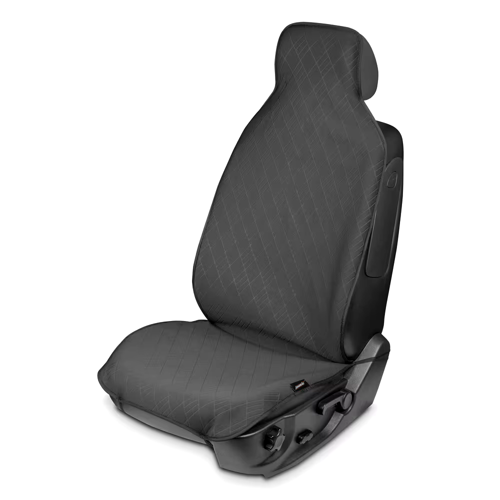 Armor All Low Back Neoprene Foam Padded Water Resistant Car Seat Protector, Black, 2-pk