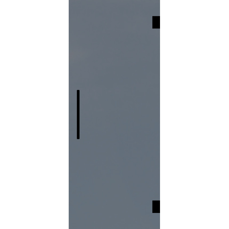 Porte en verre sécurit Thytan Everyway Black gris fumé 78 x 201 cm THYS