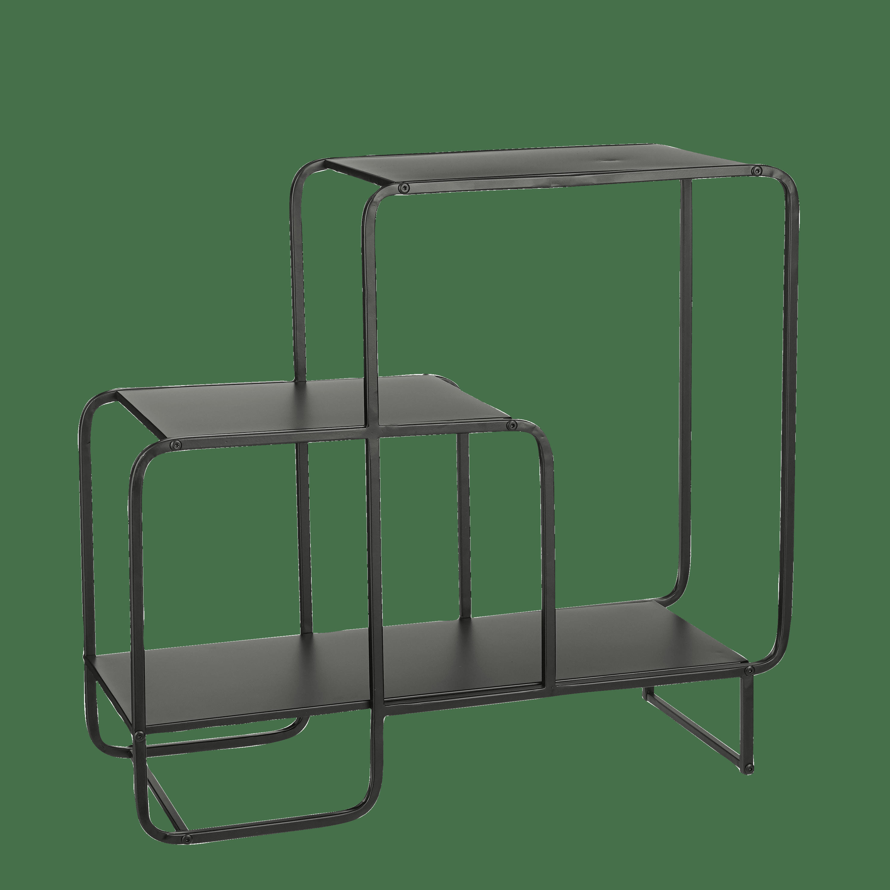 JULES - Table de console en métal noir H76