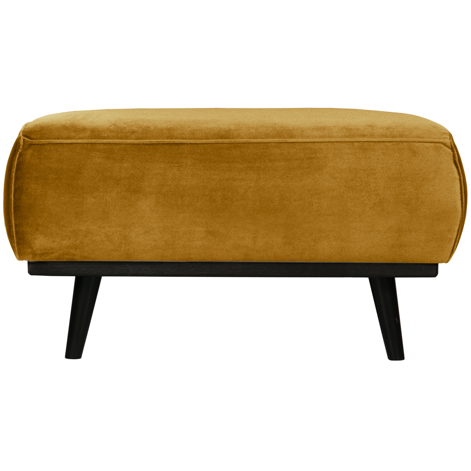 WOOOD hocker Statement - Fluweel Honinggeel - 40x80x55